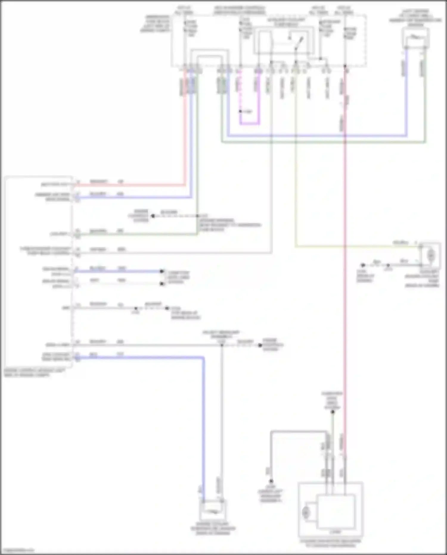 Wiring diagram auxiliary heater coolant pump for GMC Terrain II facelift (2021-2024) (2 of 3)