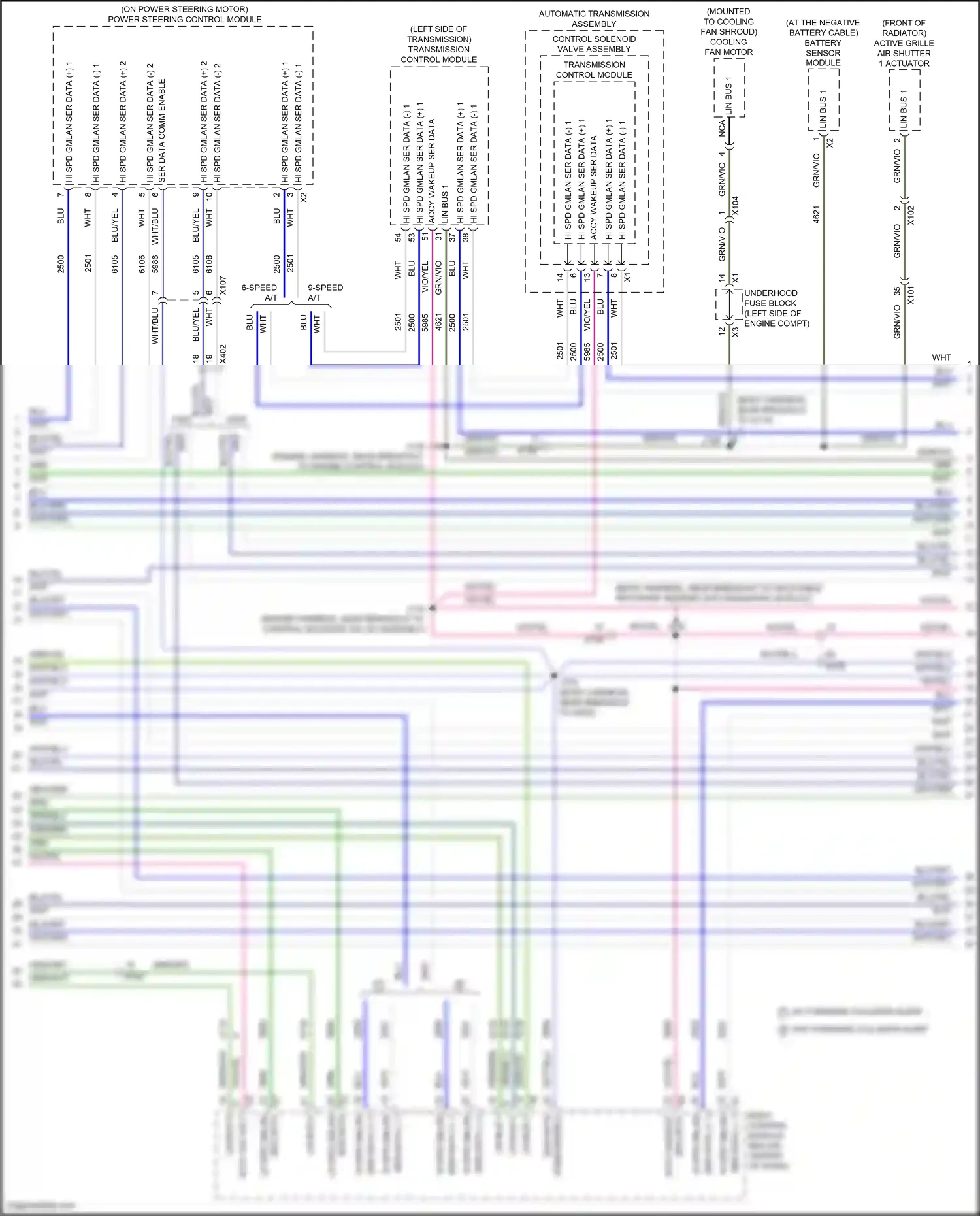 GMC Terrain II facelift (2021-2024) battery sensor module wiring diagram  (2 of 6)