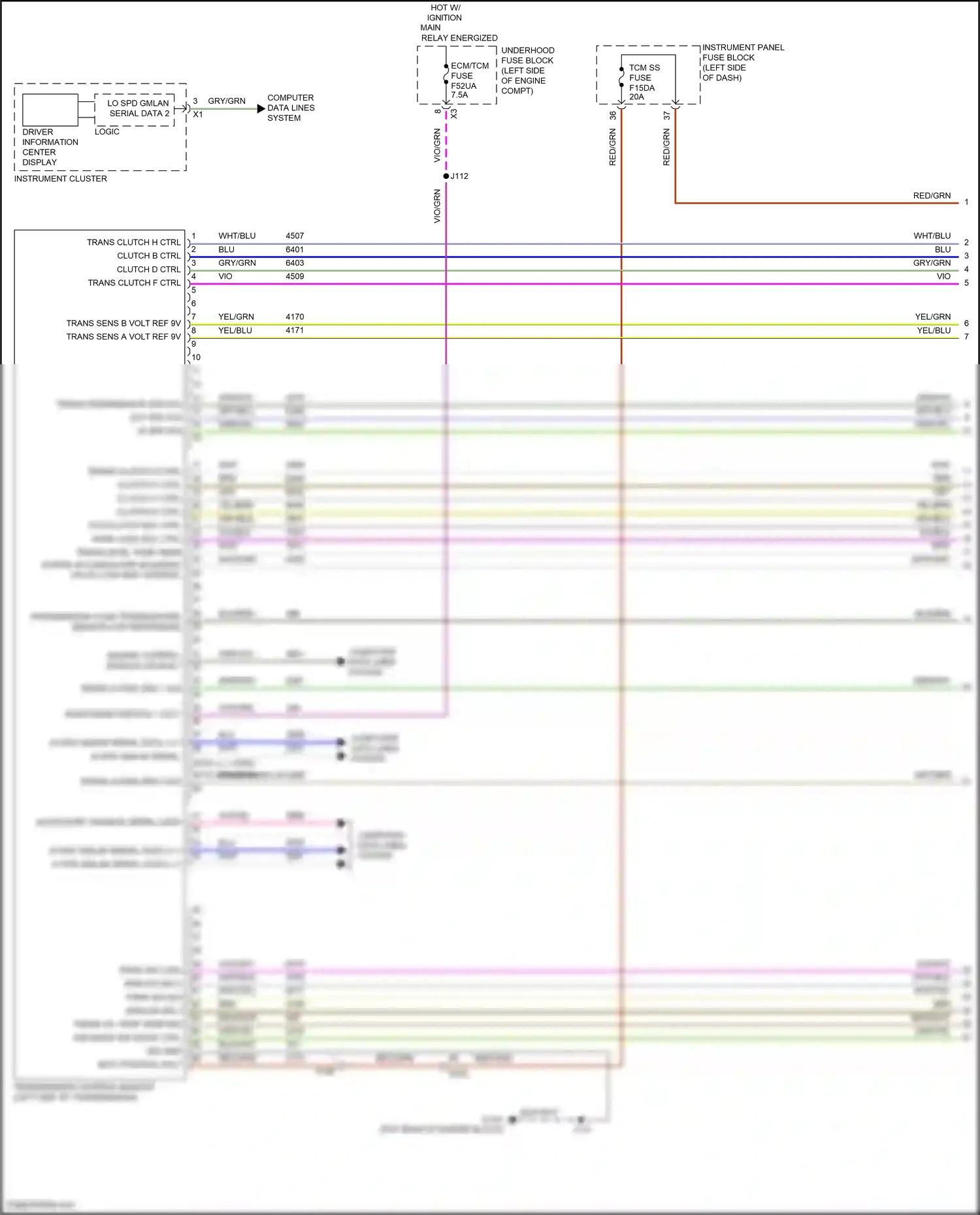 GMC Terrain II facelift (2021-2024) computer data lines system wiring diagram  (94 of 109)