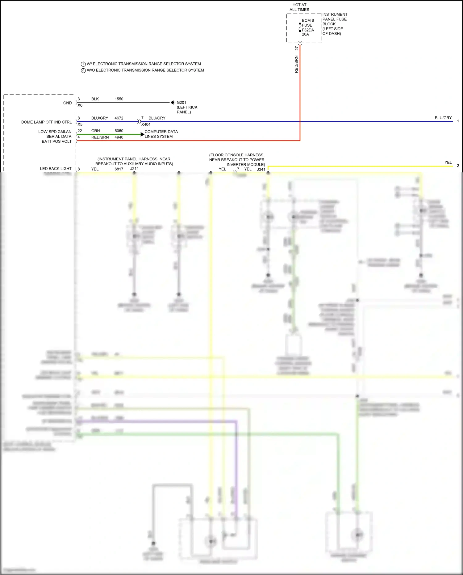 GMC Terrain II facelift (2021-2024) computer data lines system wiring diagram  (15 of 109)