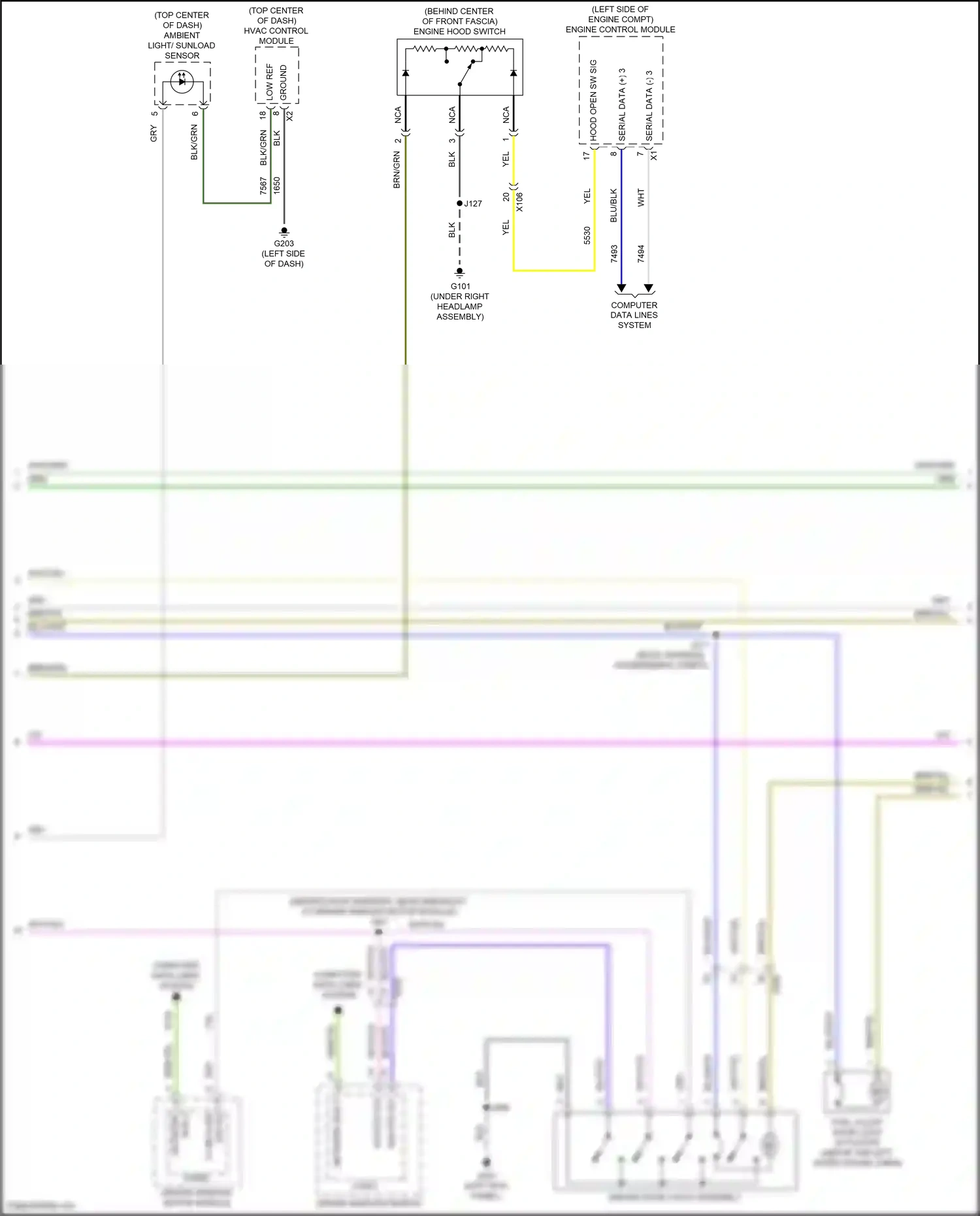 GMC Terrain II facelift (2021-2024) computer data lines system wiring diagram  (8 of 109)