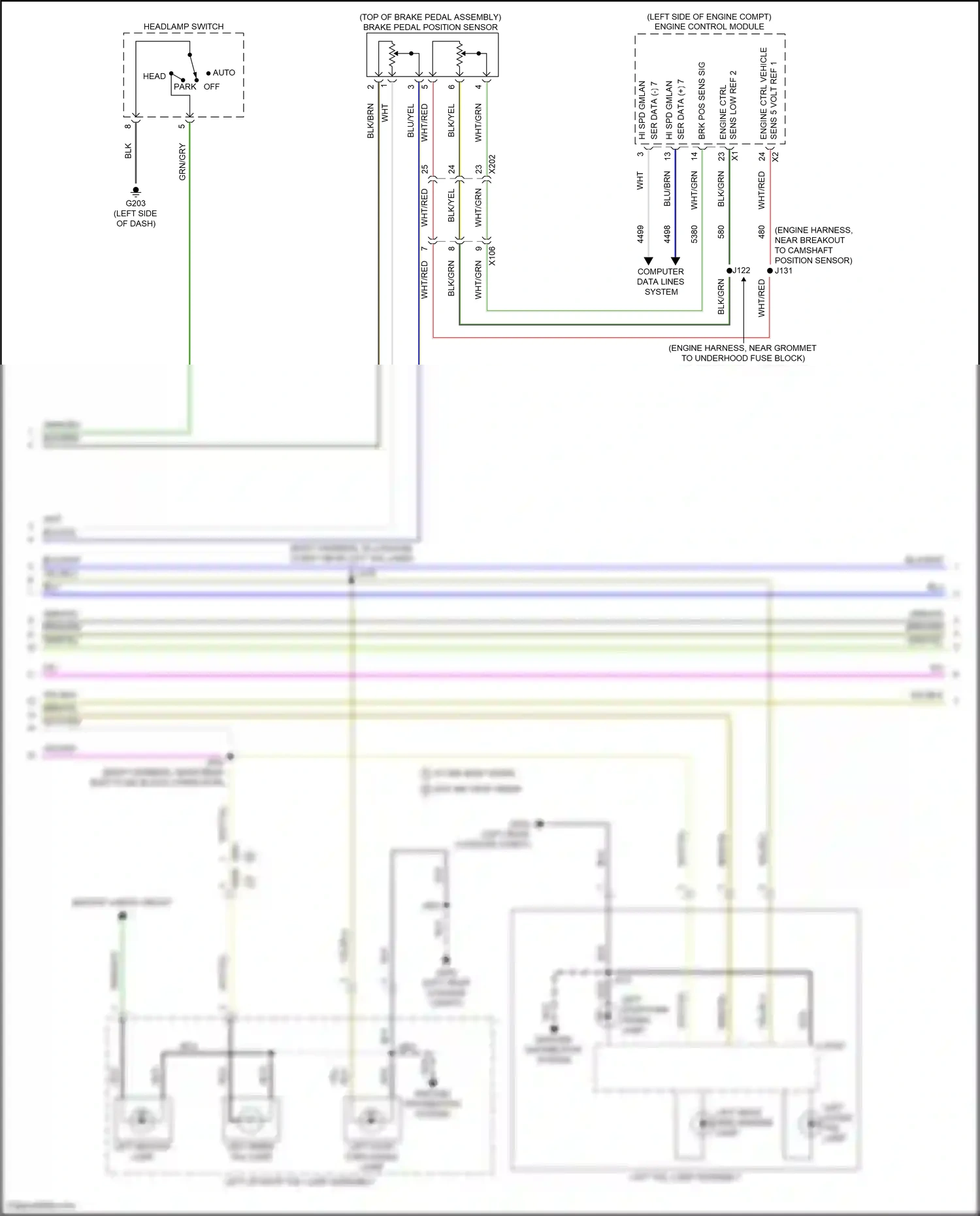 GMC Terrain II facelift (2021-2024) computer data lines system wiring diagram  (3 of 109)
