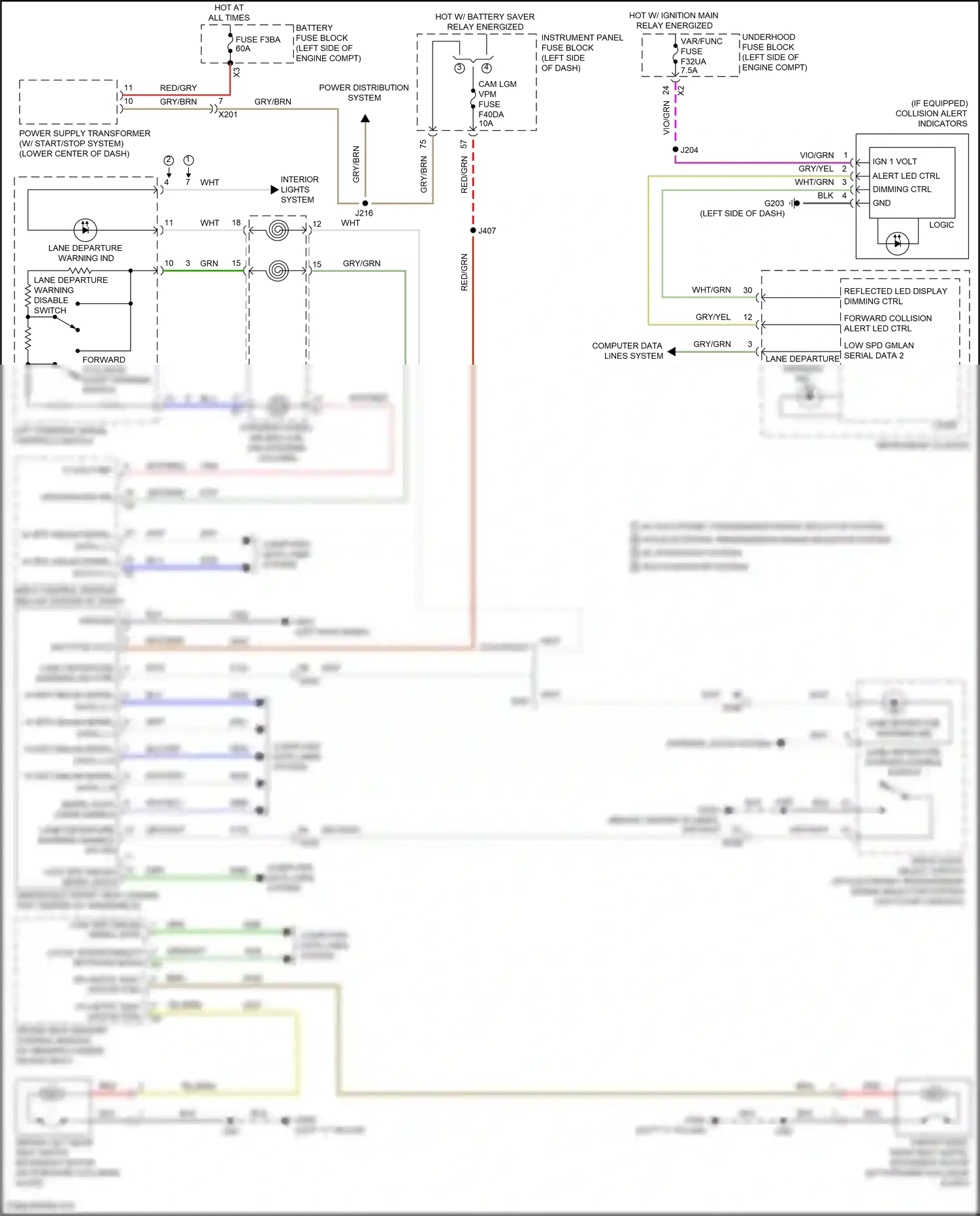 GMC Terrain II facelift (2021-2024) computer data lines system wiring diagram  (72 of 109)
