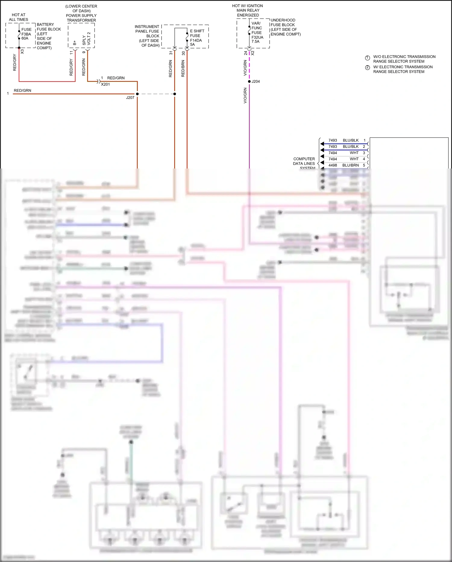 GMC Terrain II facelift (2021-2024) computer data lines system wiring diagram  (101 of 109)