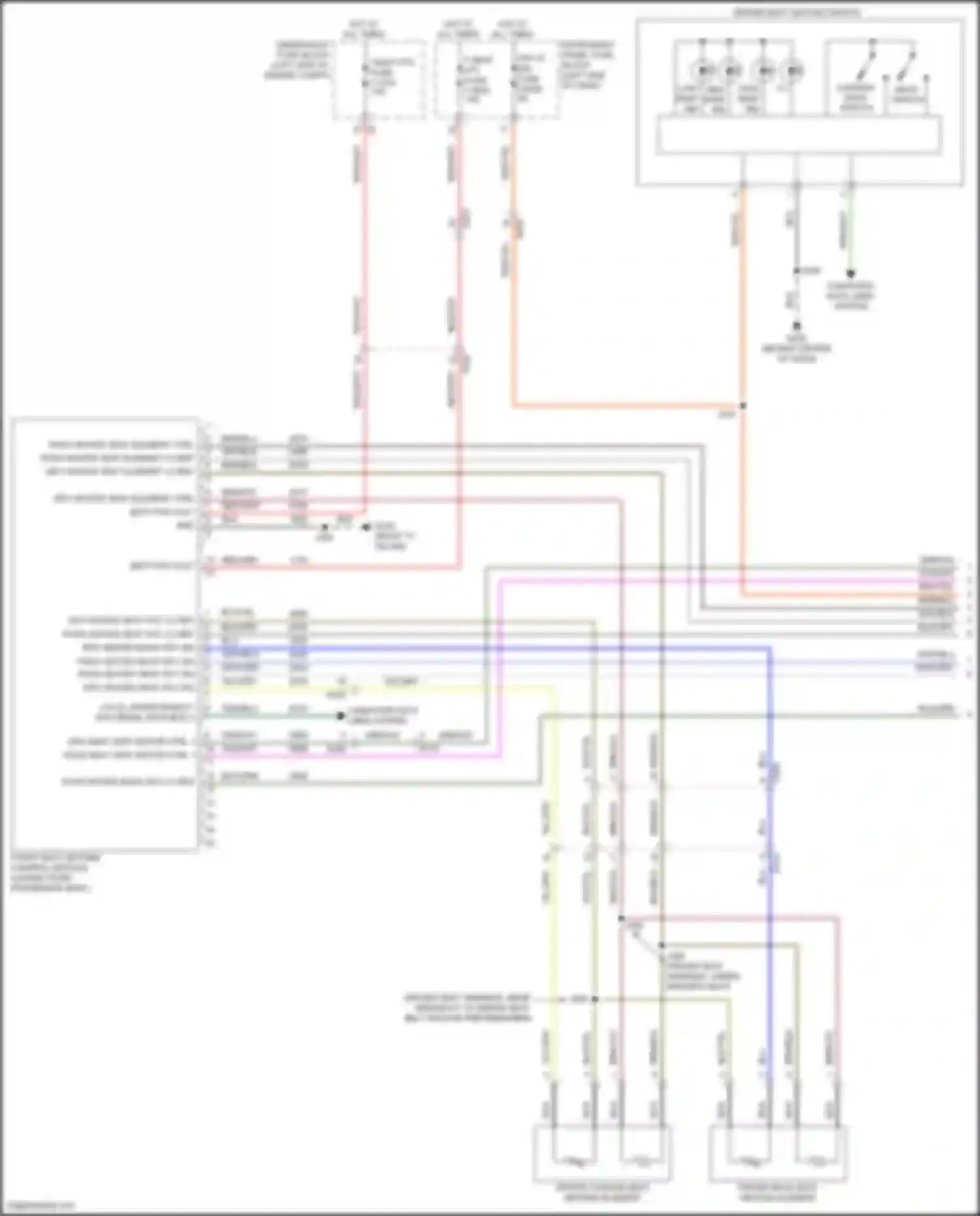 Wiring diagram driver seat heating switch for GMC Terrain II facelift (2021-2024) (3 of 6)