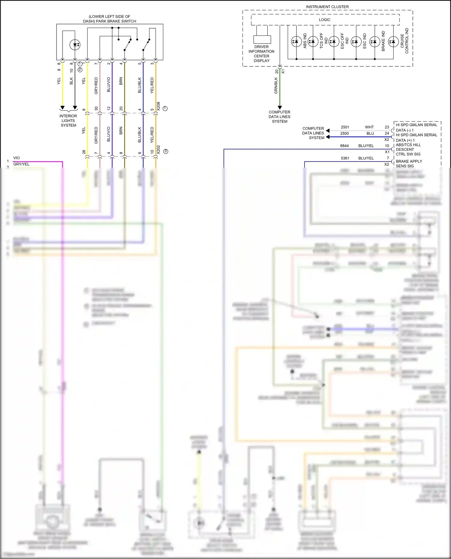 GMC Terrain II facelift (2021-2024) engine controls system wiring diagram  (1 of 8)