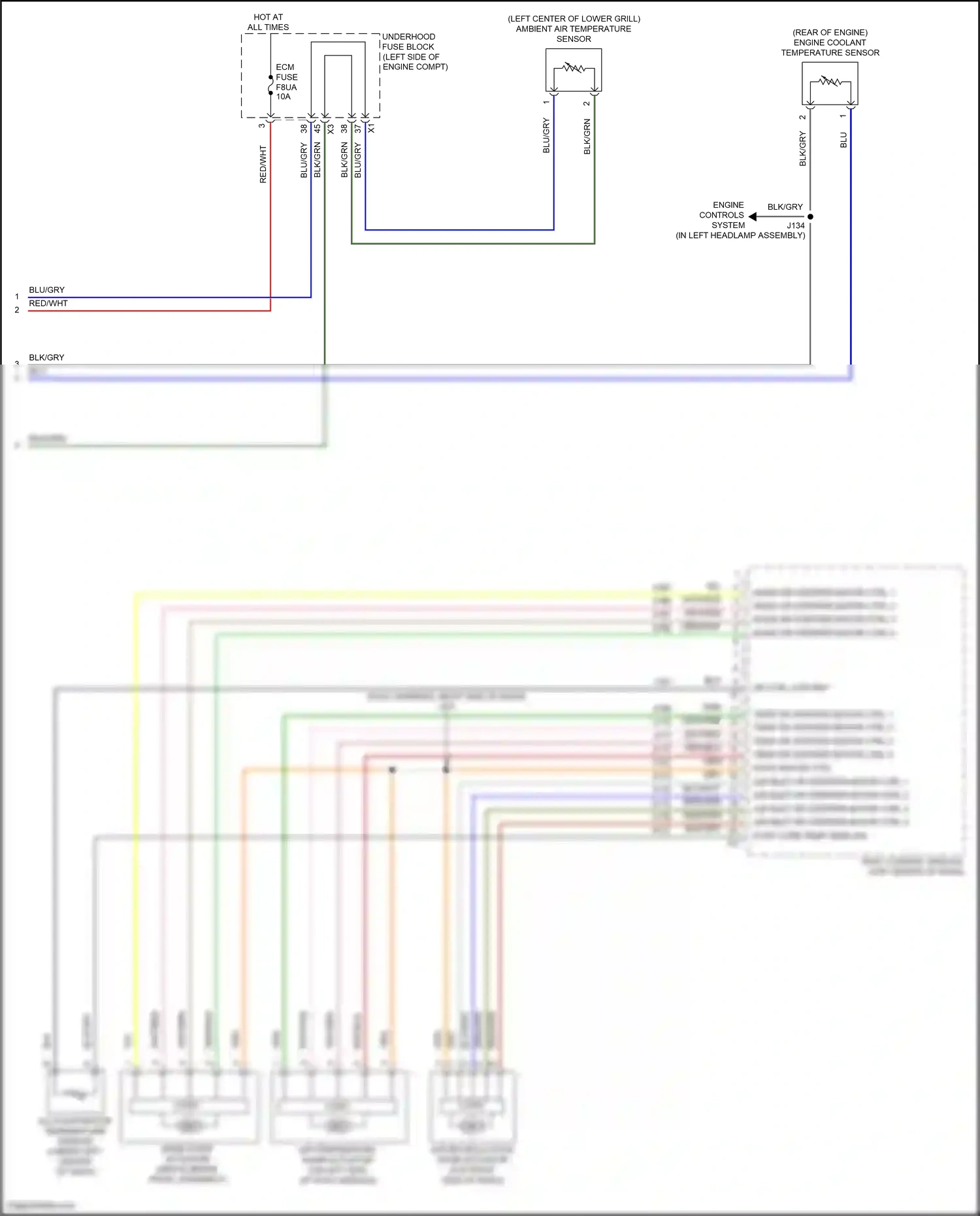 GMC Terrain II facelift (2021-2024) engine controls system wiring diagram  (8 of 8)