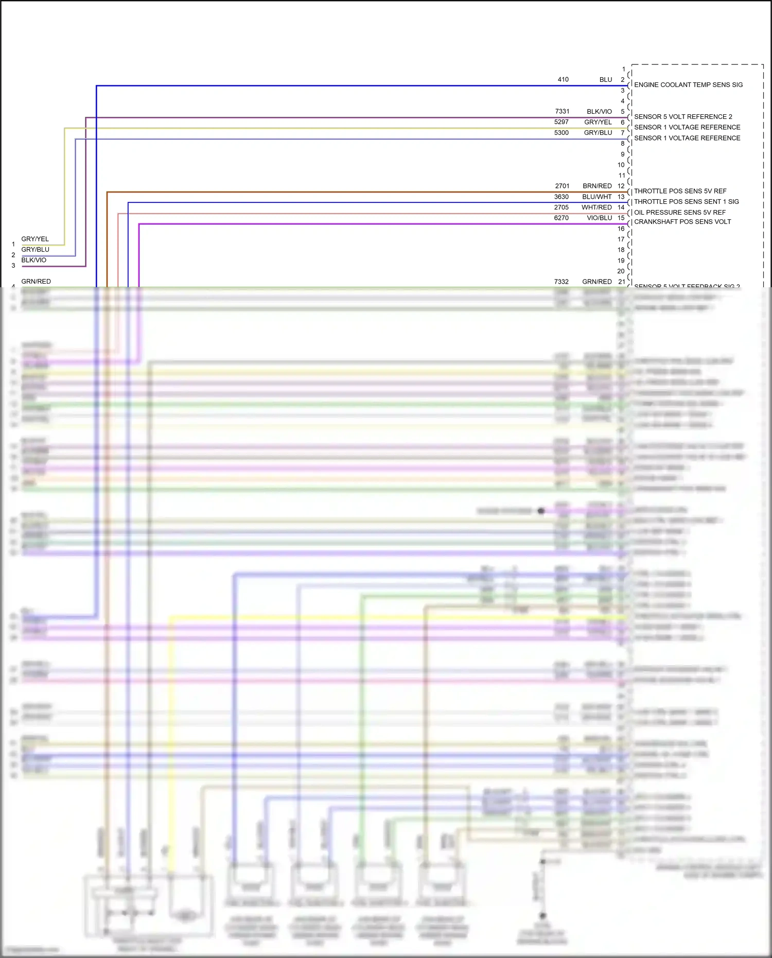GMC Terrain II facelift (2021-2024) sensor 5 volt reference 2 wiring diagram  (1 of 1)