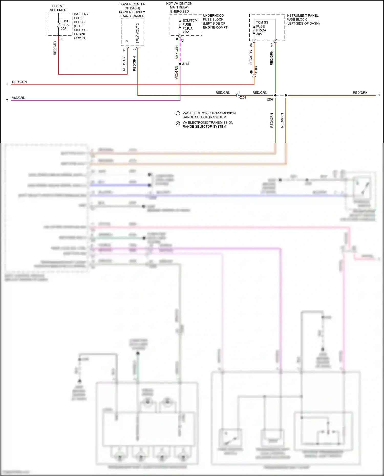 GMC Terrain II facelift (2021-2024) shift select switch performance sig wiring diagram  (1 of 1)