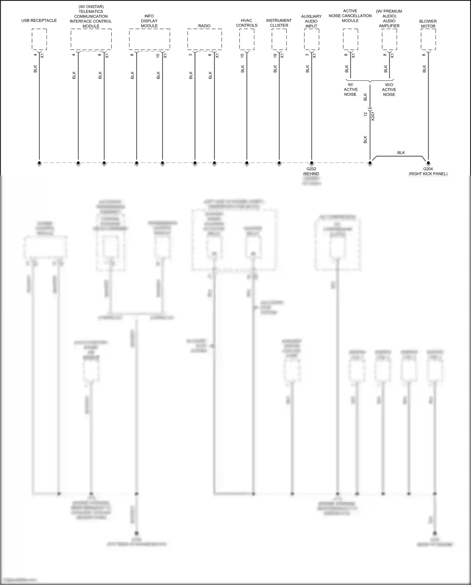 GMC Terrain II facelift (2021-2024) telematics communication interface control module wiring diagram  (1 of 9)