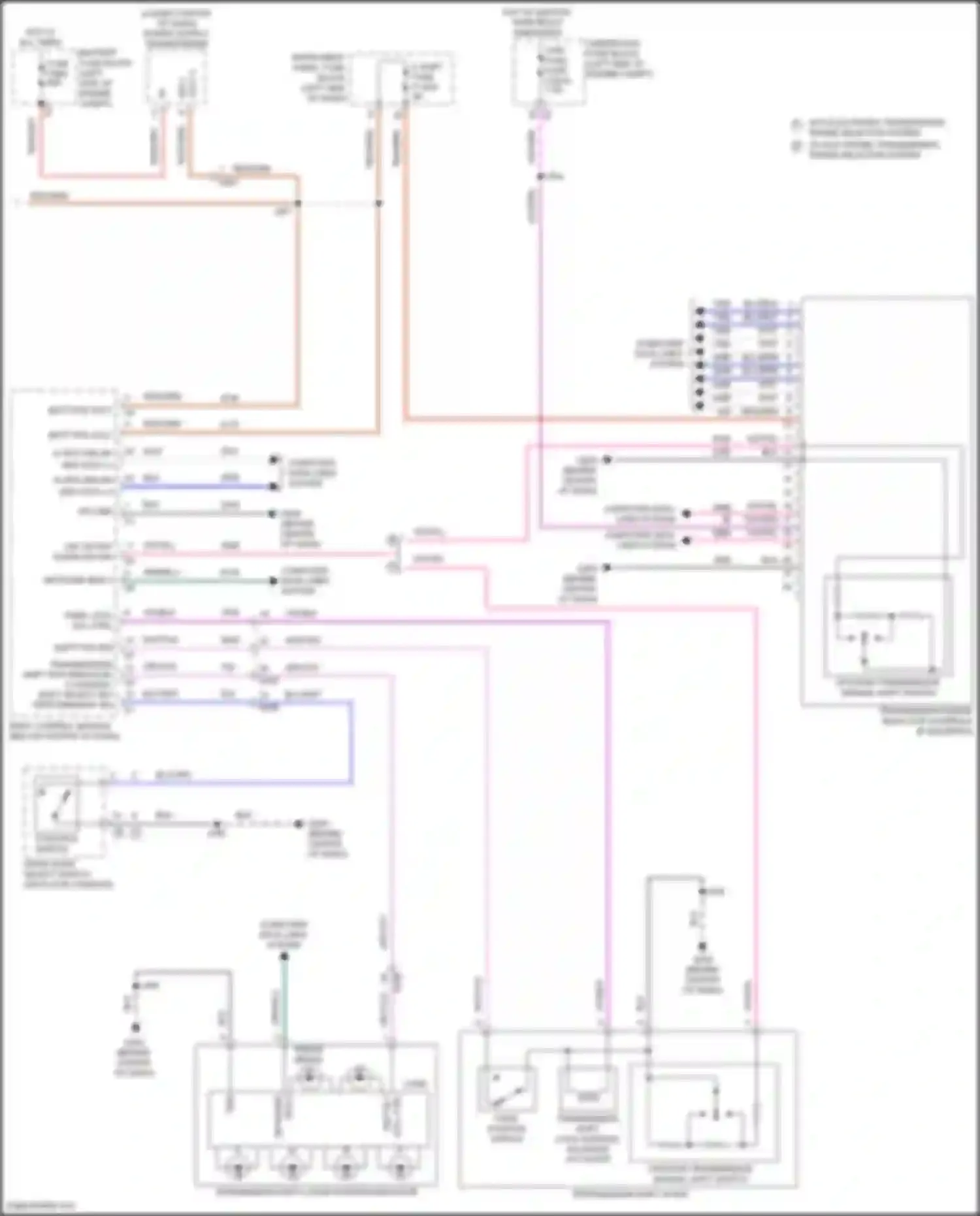 Wiring diagram transmission shift lever for GMC Terrain II facelift (2021-2024) (2 of 4)