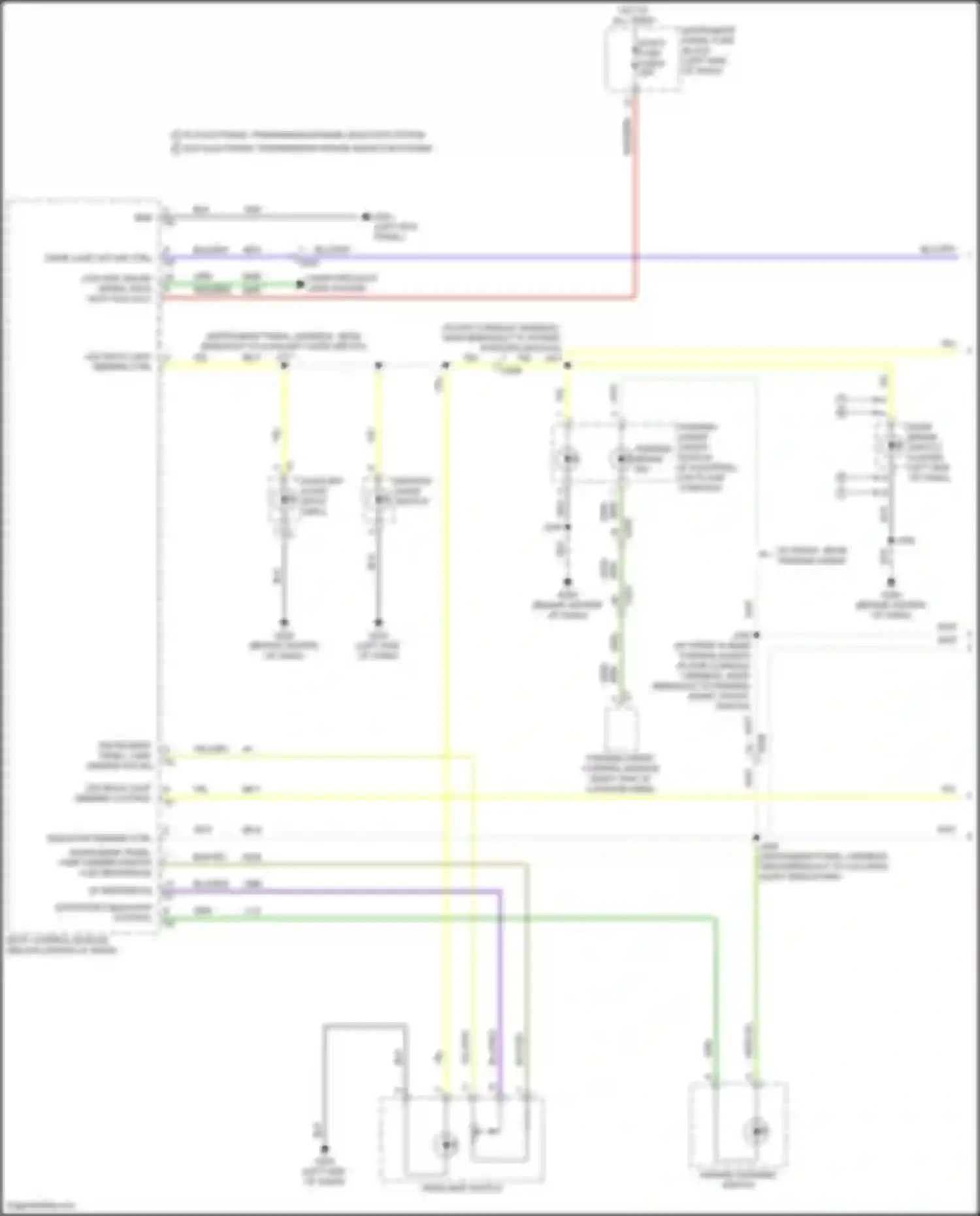 Wiring diagram w/ front, rear parking assist for GMC Terrain II facelift (2021-2024) (1 of 1)
