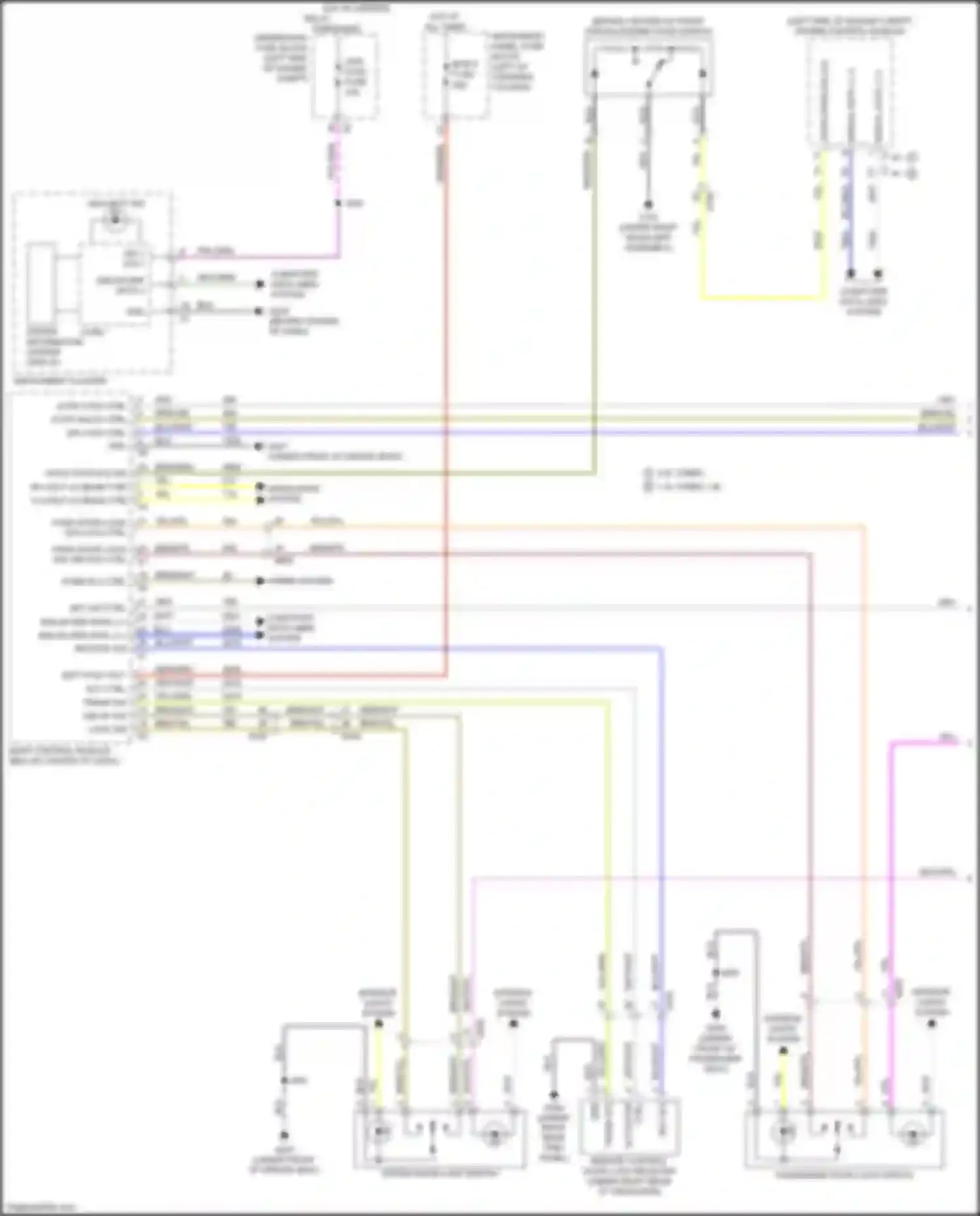 Terrain GMC II (2017-2021): Forced entry circuit, w/o passive keyless entry (1 of 2)