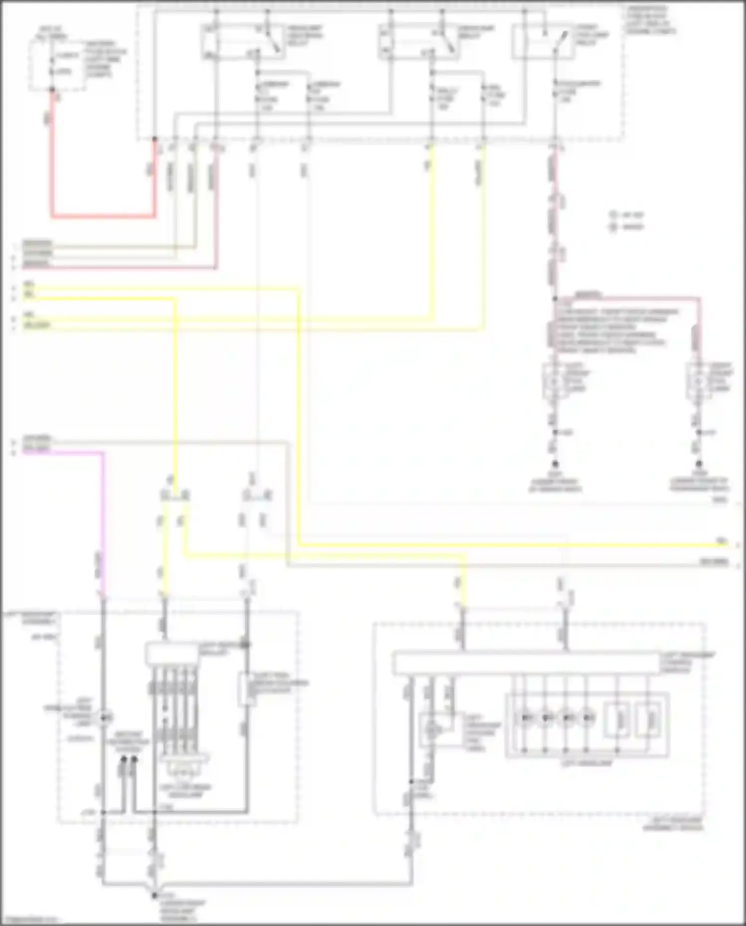 Terrain GMC II (2017-2021): Headlamps circuit (3 of 4)