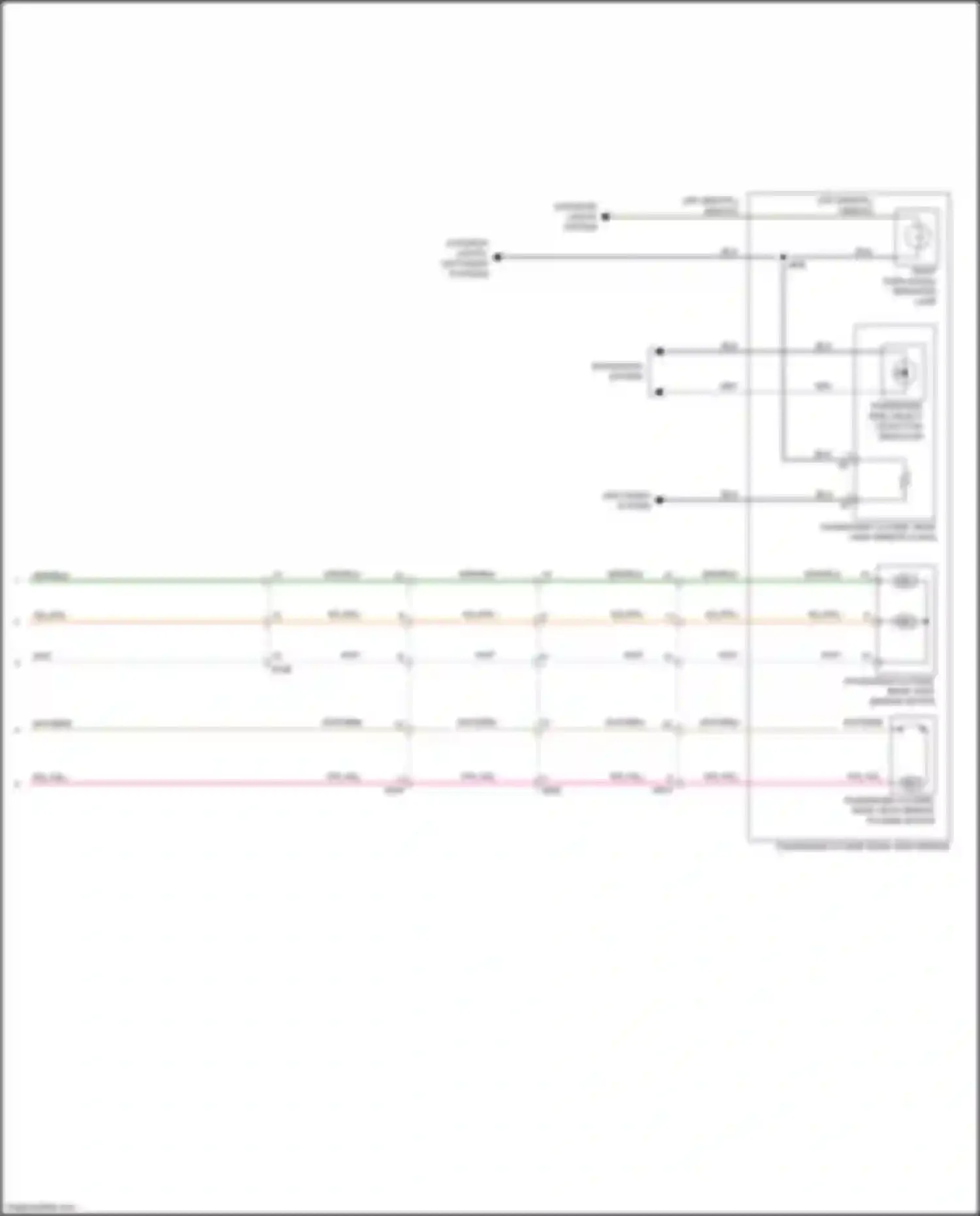 Terrain GMC II (2017-2021): Power mirrors circuit (2 of 2)