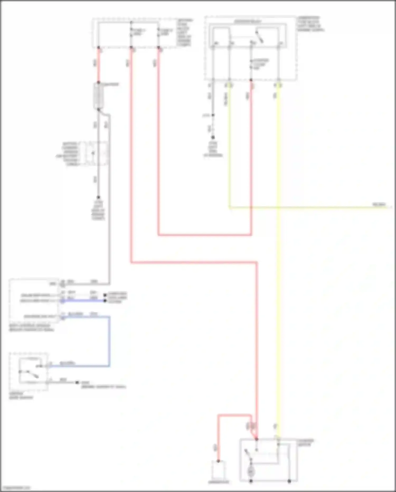 Terrain GMC II (2017-2021): Starting circuit, w/o start-stop system (1 of 2)