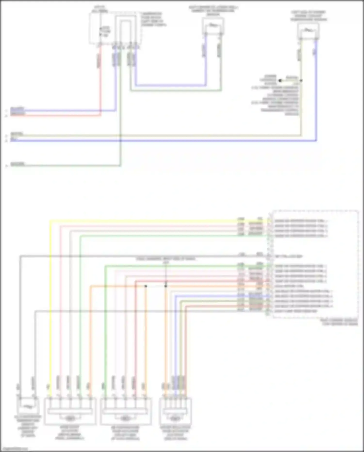 Wiring diagram air recirculation door actuator for GMC Terrain II (2017-2021) (2 of 2)