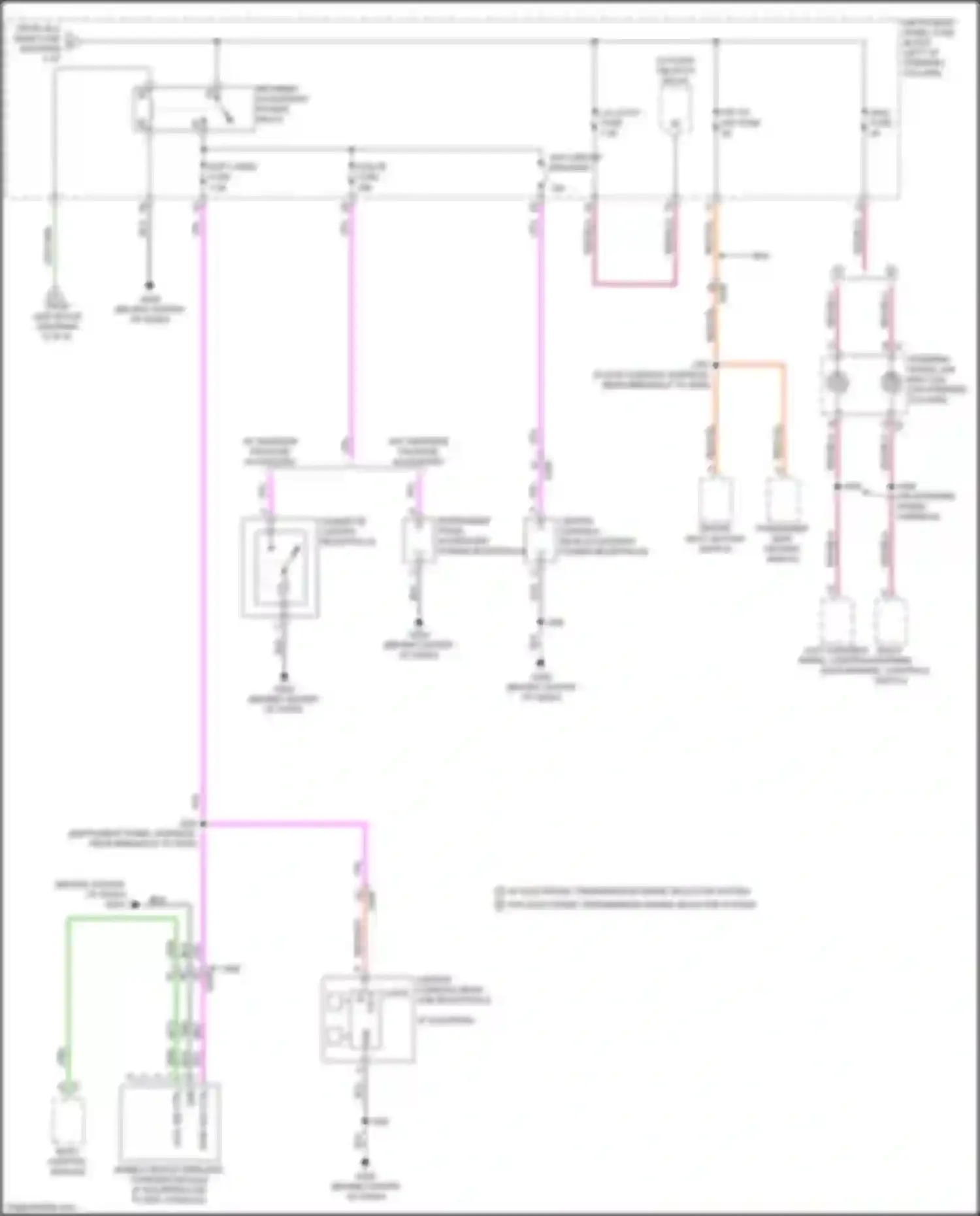 Wiring diagram cigarette lighter receptacle for GMC Terrain II (2017-2021) (2 of 2)