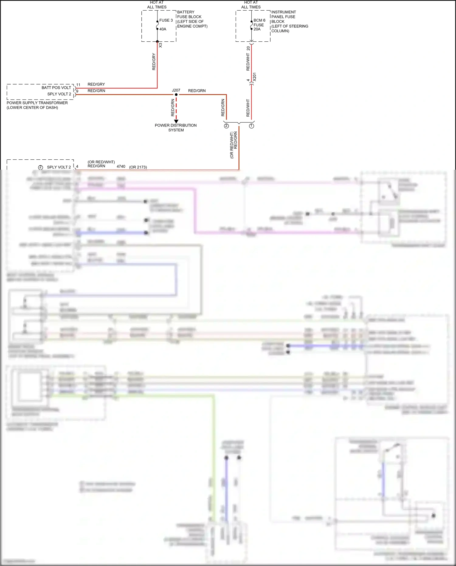 GMC Terrain II (2017-2021) data 1 (+) wiring diagram  (1 of 1)