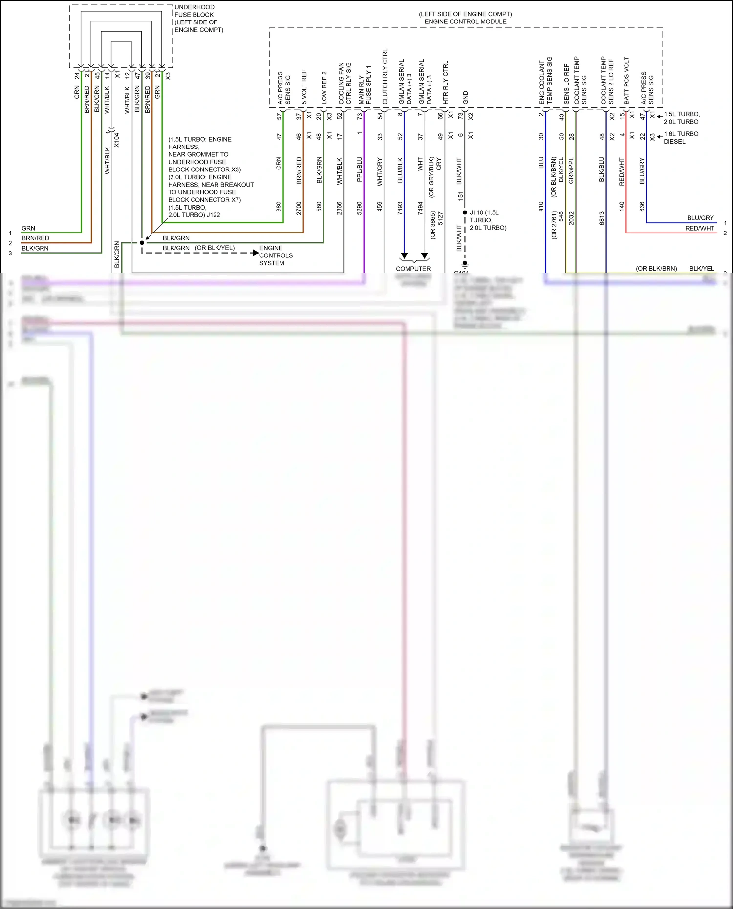 GMC Terrain II (2017-2021) data (-) (3) wiring diagram  (1 of 4)