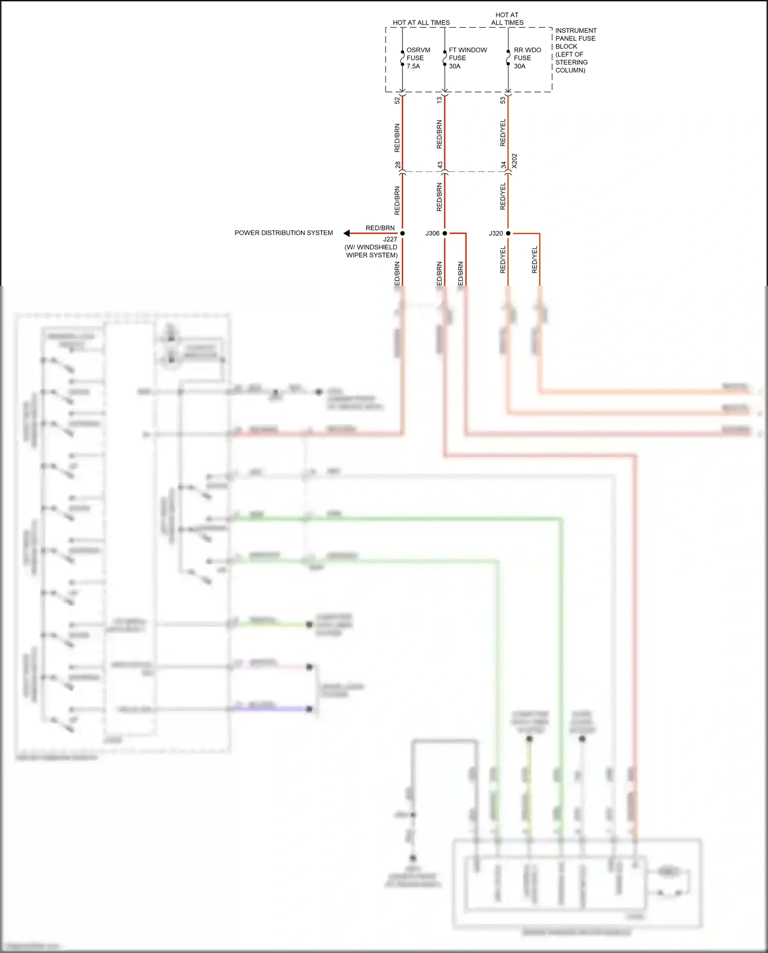 GMC Terrain II (2017-2021) down wiring diagram  (7 of 11)