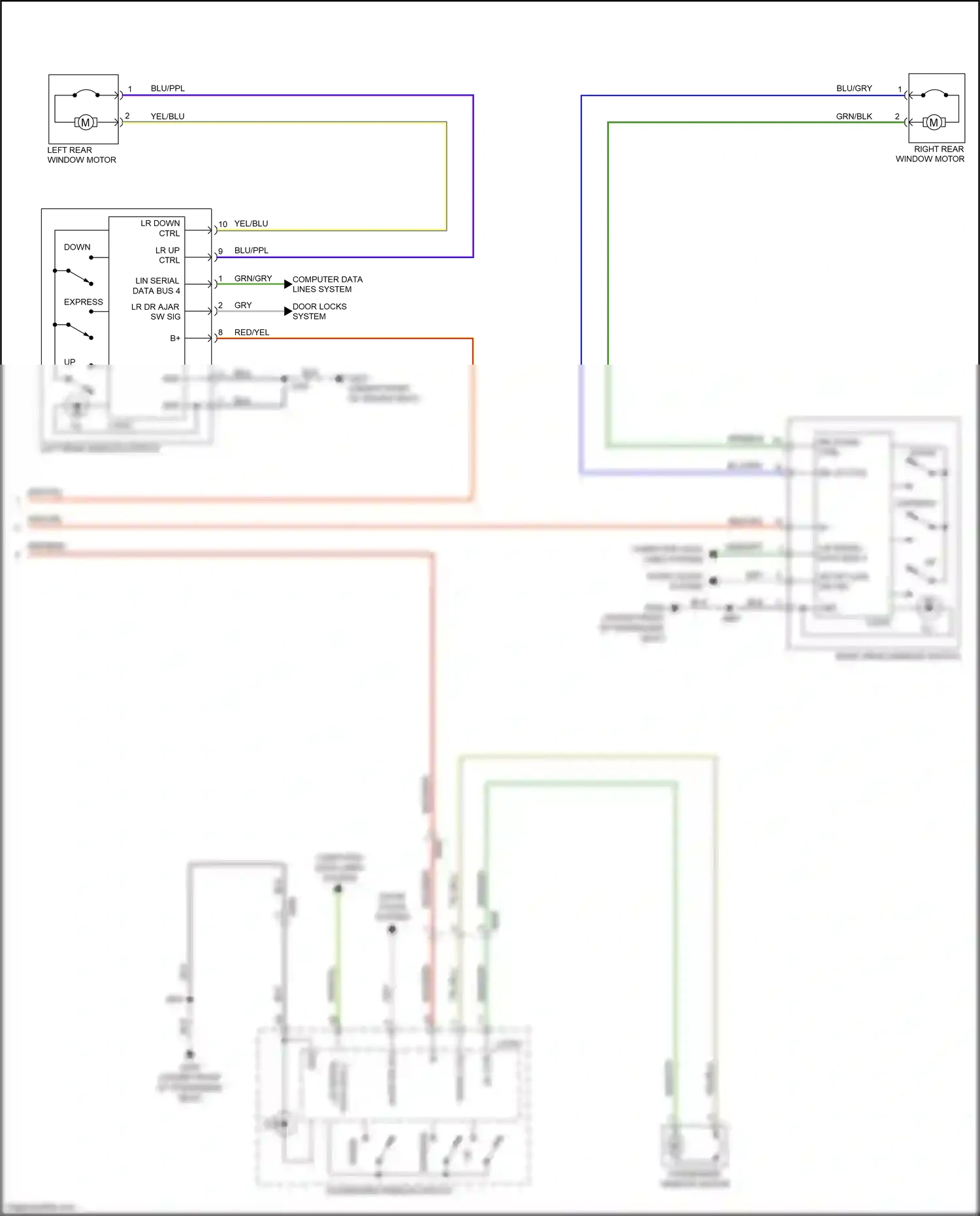 GMC Terrain II (2017-2021) down wiring diagram  (8 of 11)
