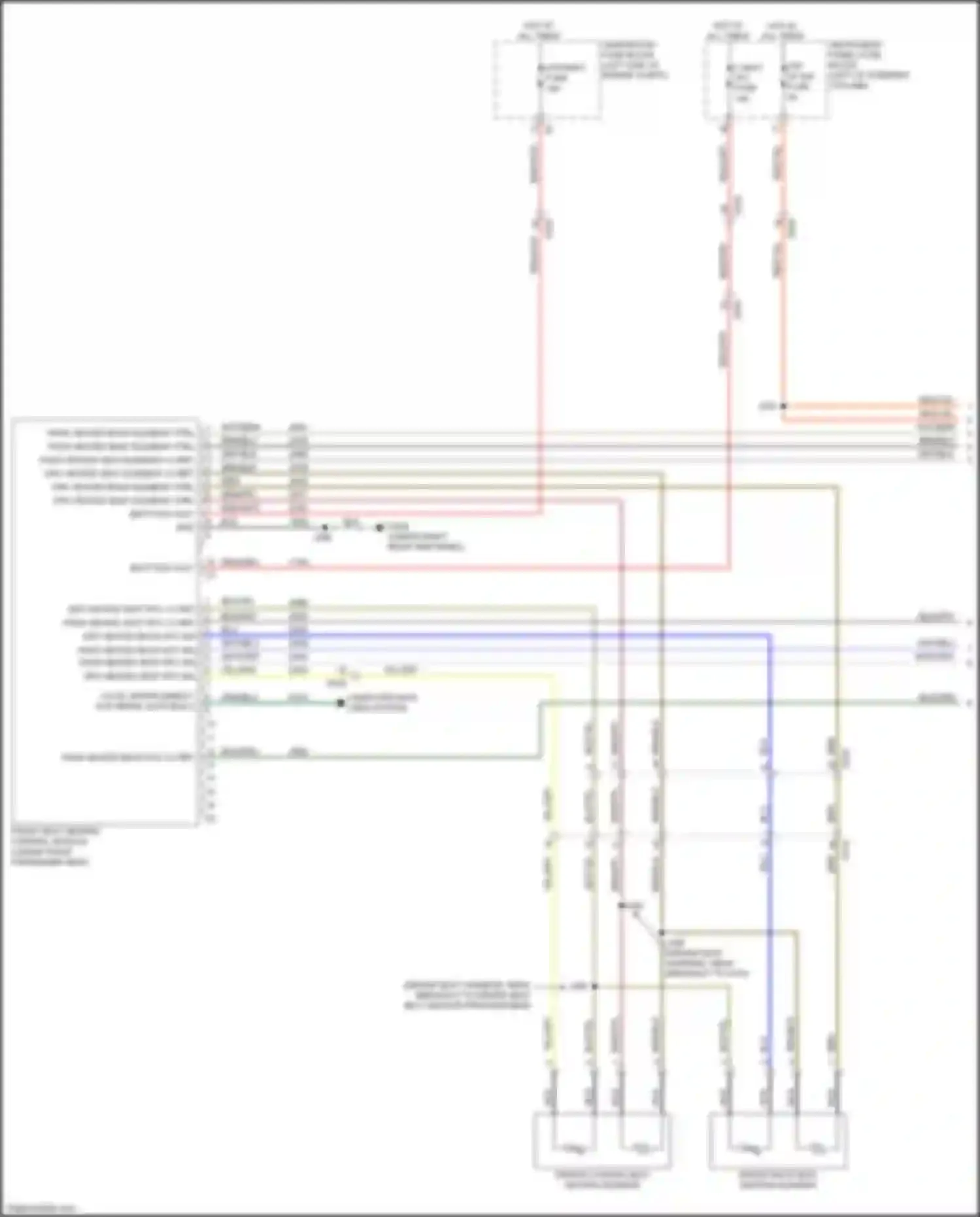Wiring diagram driver back seat heating element for GMC Terrain II (2017-2021) (1 of 2)