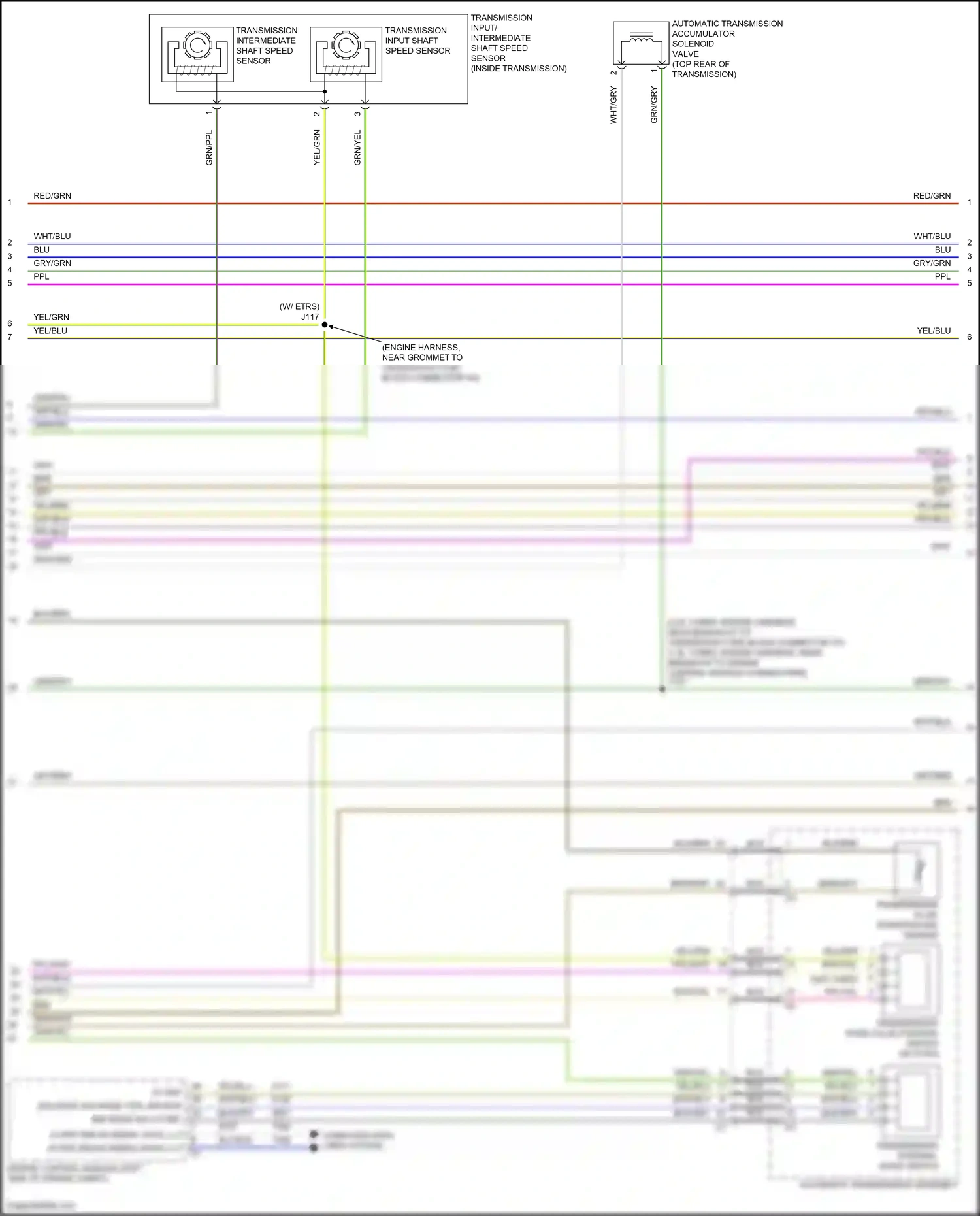 GMC Terrain II (2017-2021) engine control module (left side of engine compt) wiring diagram  (1 of 17)