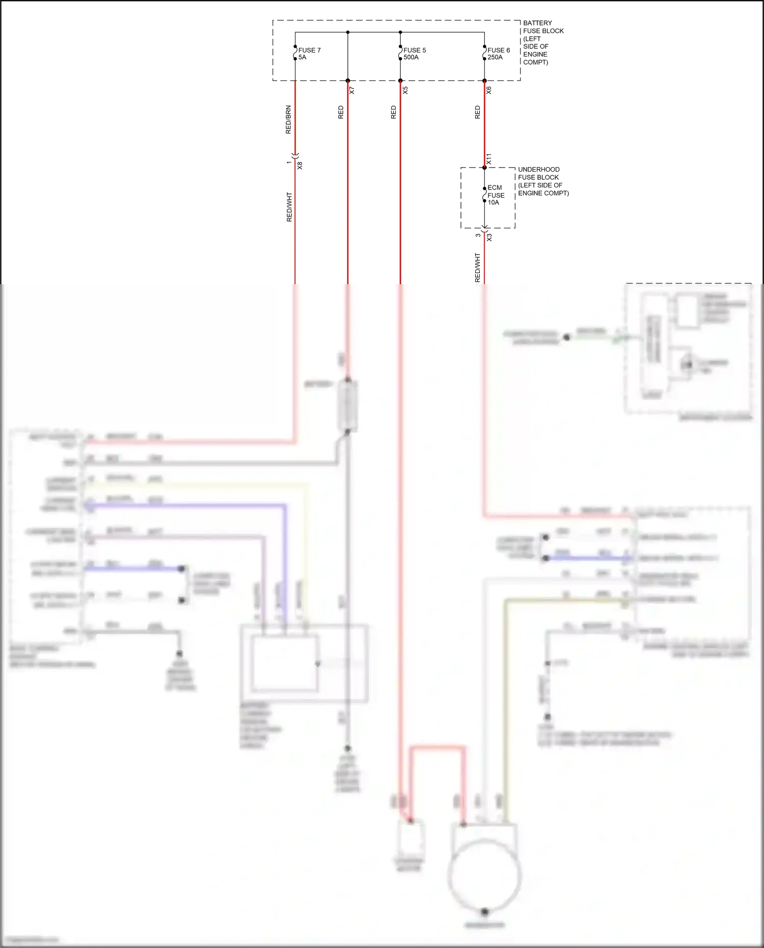 GMC Terrain II (2017-2021) generator wiring diagram  (1 of 5)