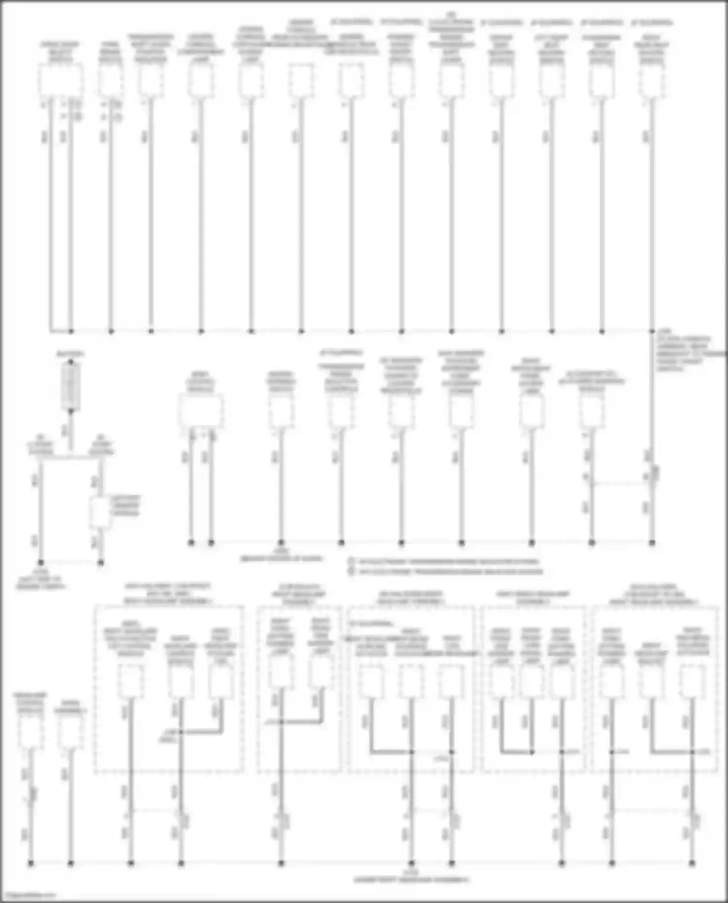 Wiring diagram hazard warning switch for GMC Terrain II (2017-2021) (2 of 2)