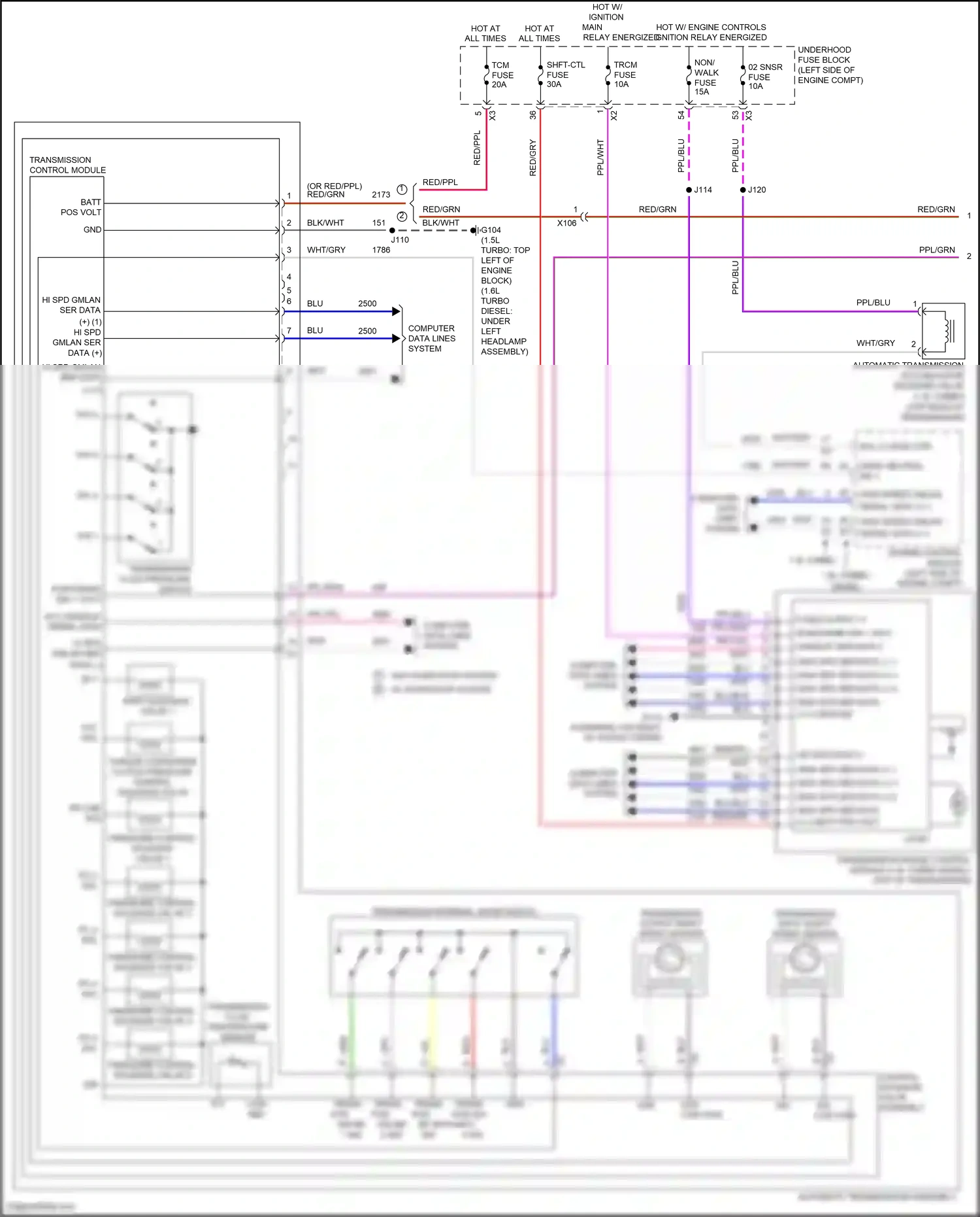 GMC Terrain II (2017-2021) ign wiring diagram  (1 of 1)