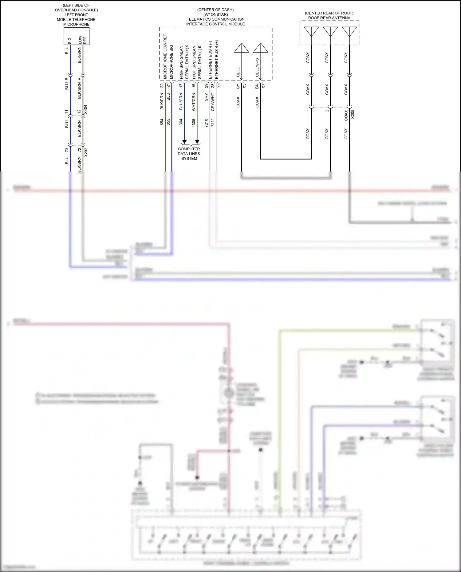 GMC Terrain II (2017-2021) left wiring diagram  (5 of 7)