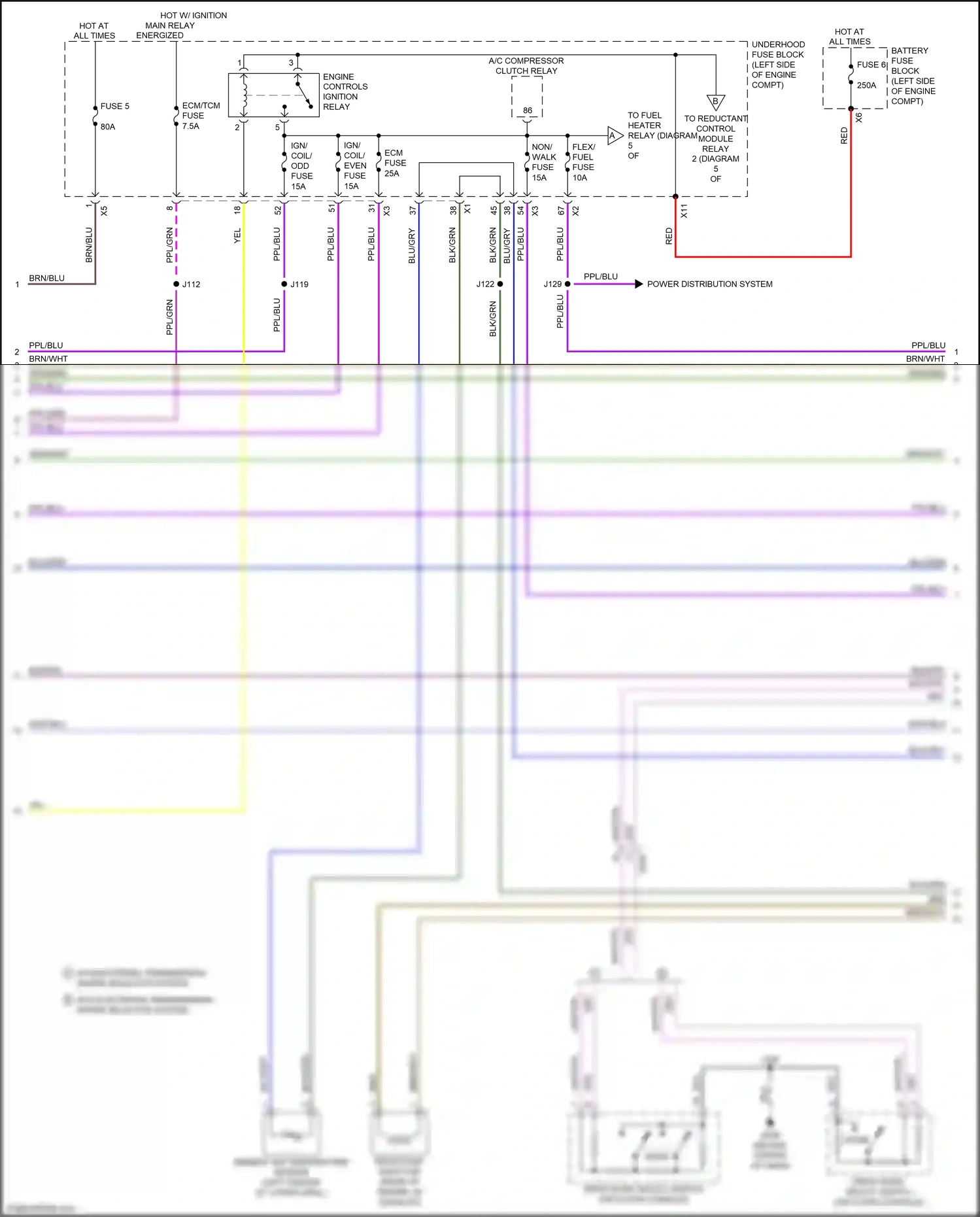 GMC Terrain II (2017-2021) mode wiring diagram  (4 of 5)
