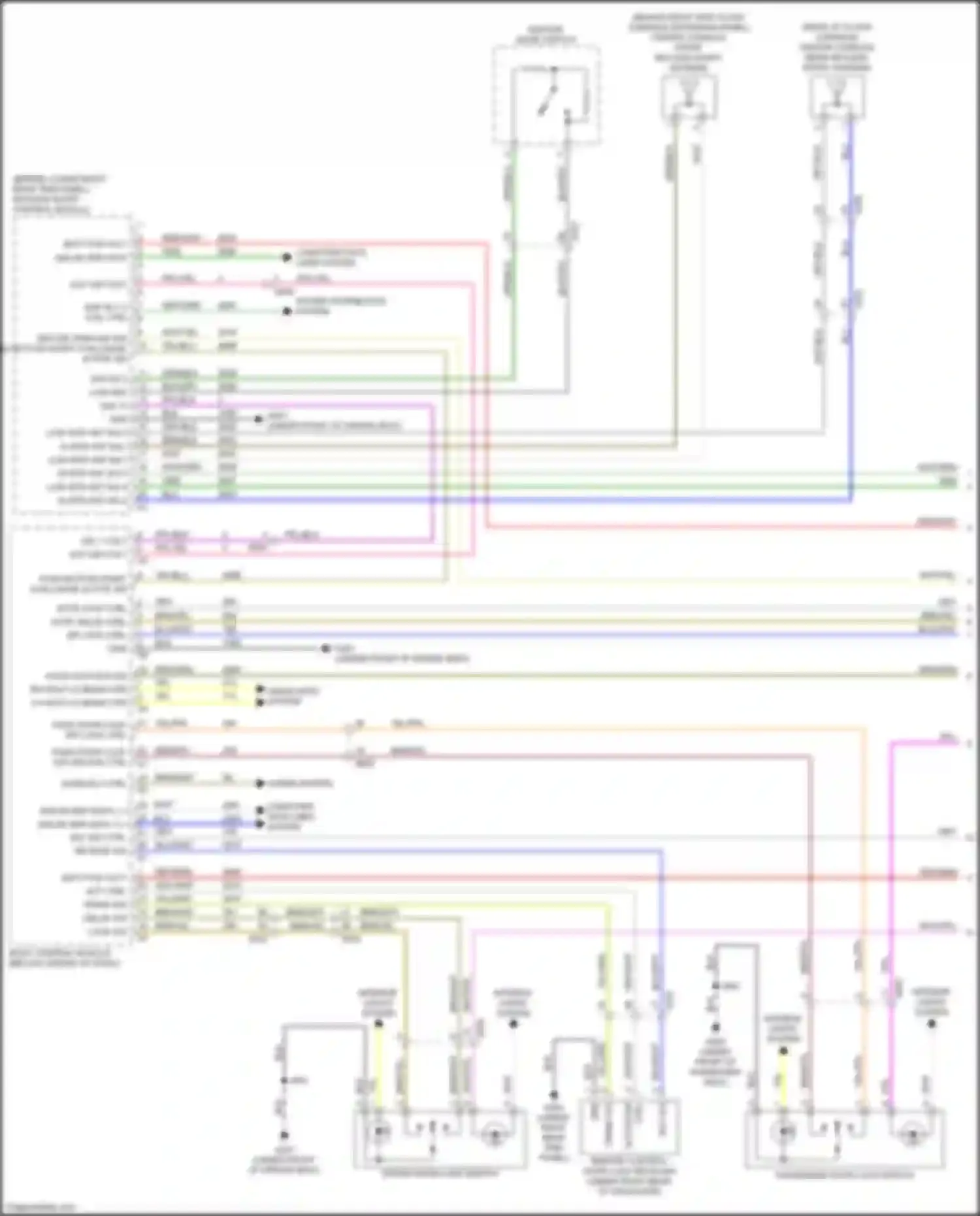 Wiring diagram power distribution system for GMC Terrain II (2017-2021) (4 of 19)