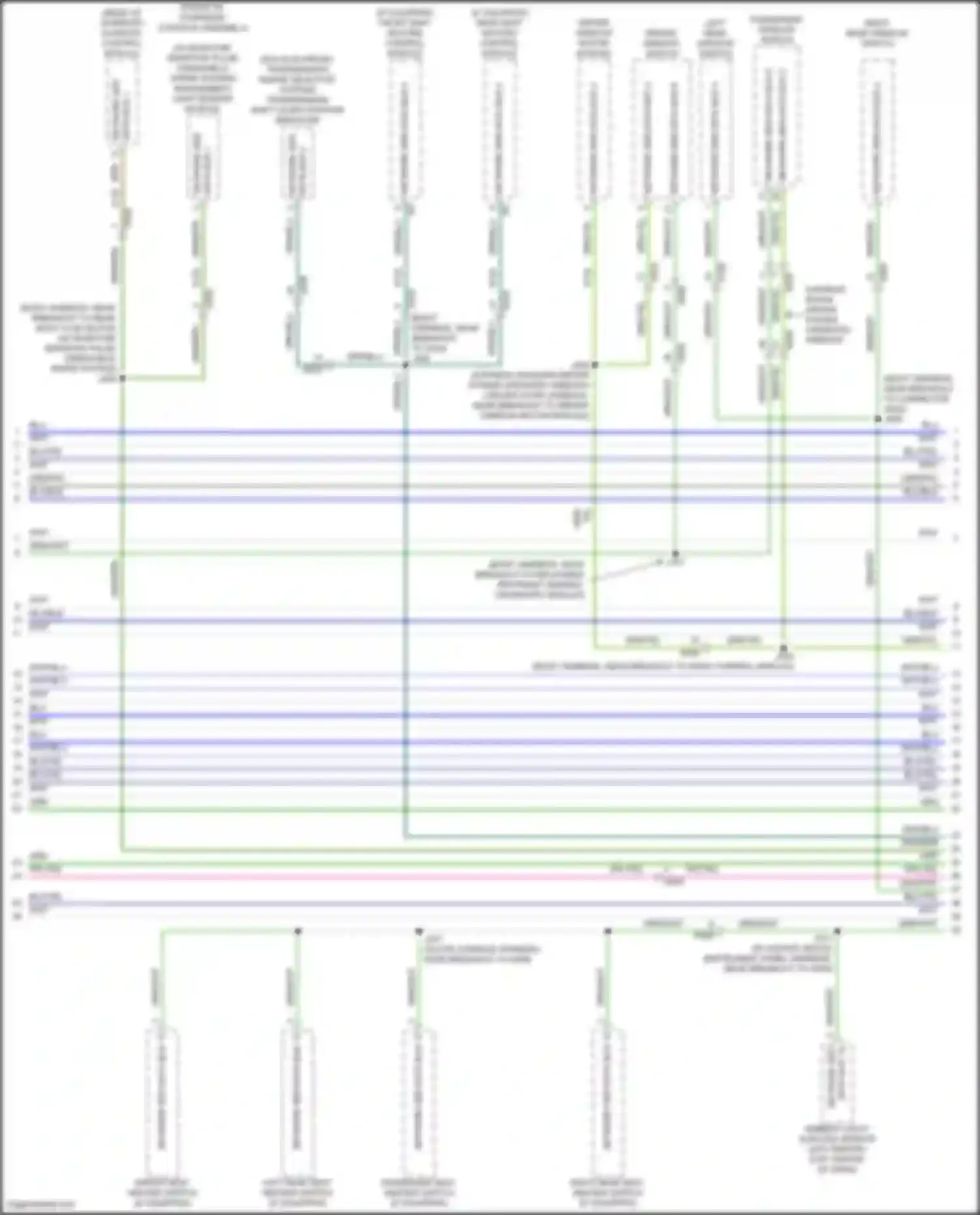 Wiring diagram rear seat heating control module for GMC Terrain II (2017-2021) (1 of 4)