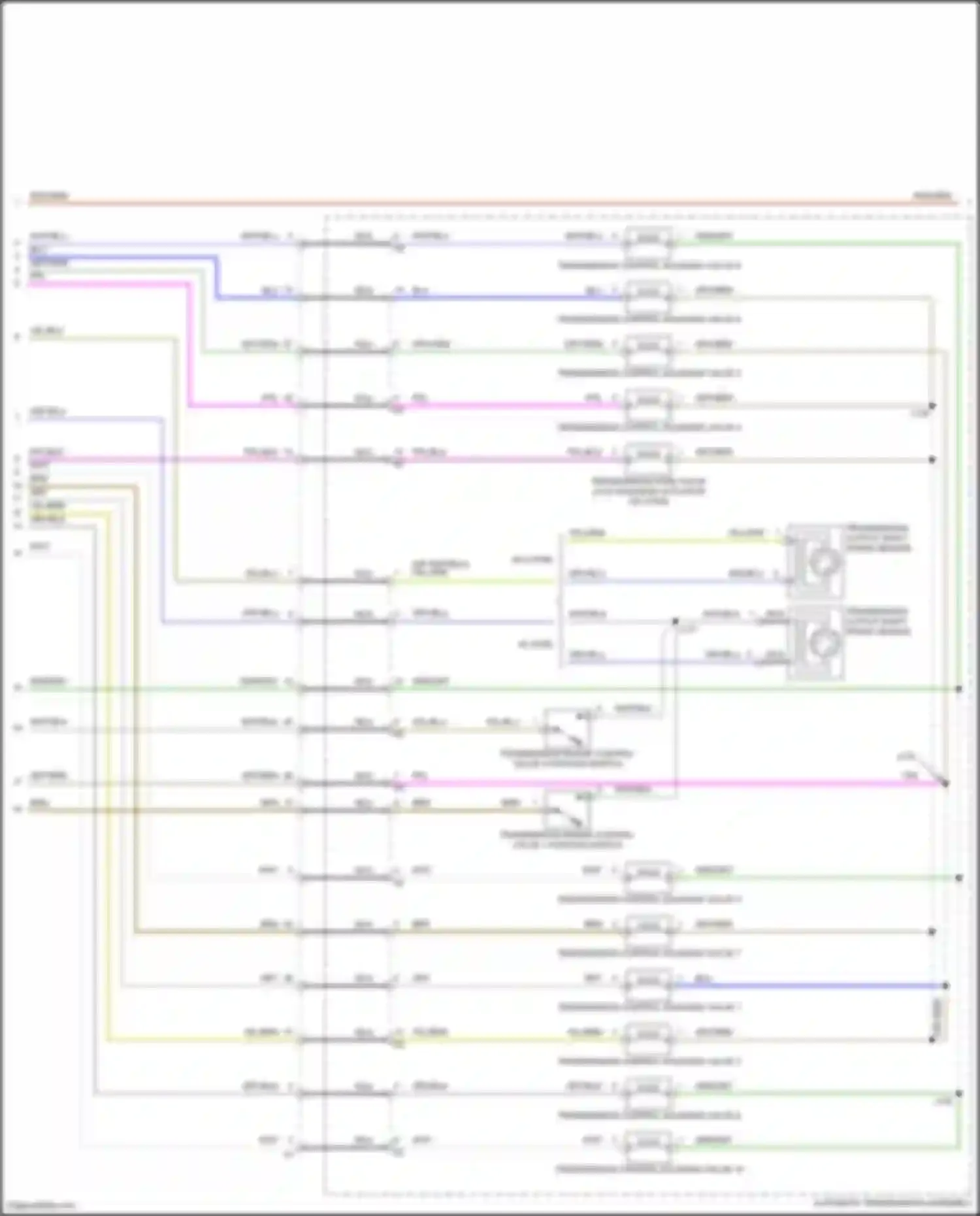Wiring diagram transmission control solenoid valve 6 for GMC Terrain II (2017-2021) (1 of 1)