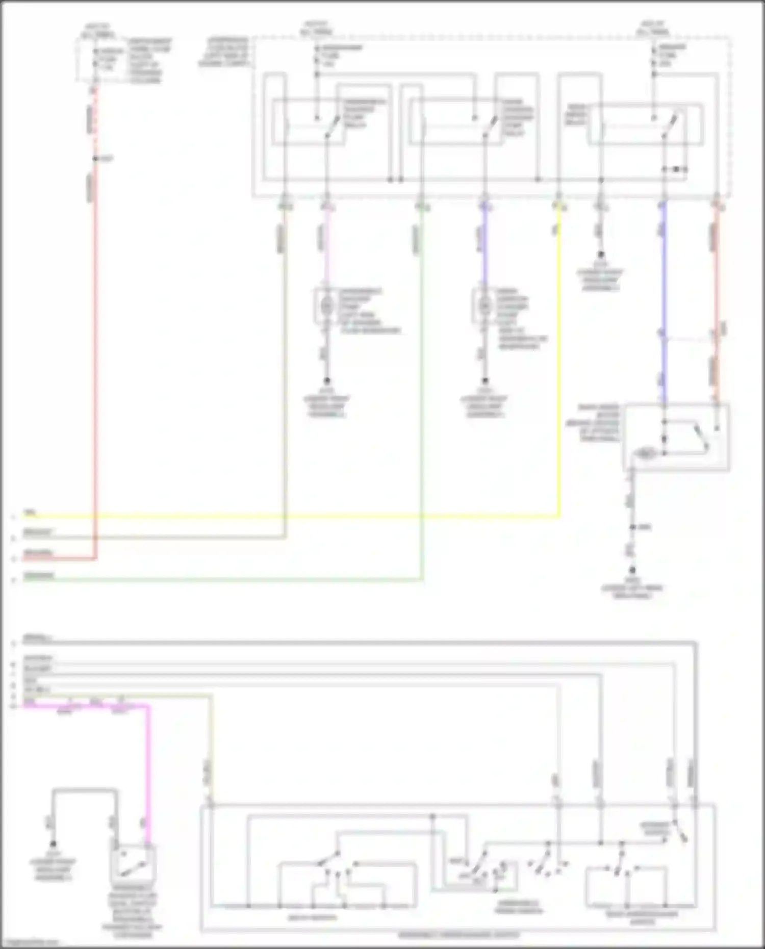 Wiring diagram windshield washer pump for GMC Terrain II (2017-2021) (2 of 2)