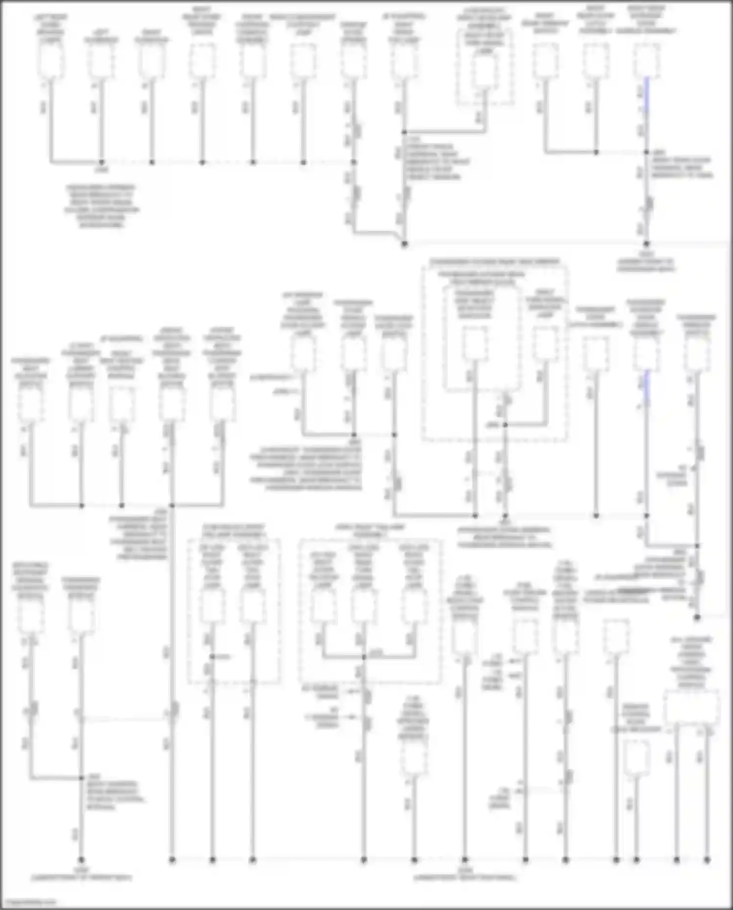 Wiring diagram w/o led for GMC Terrain II (2017-2021) (3 of 4)