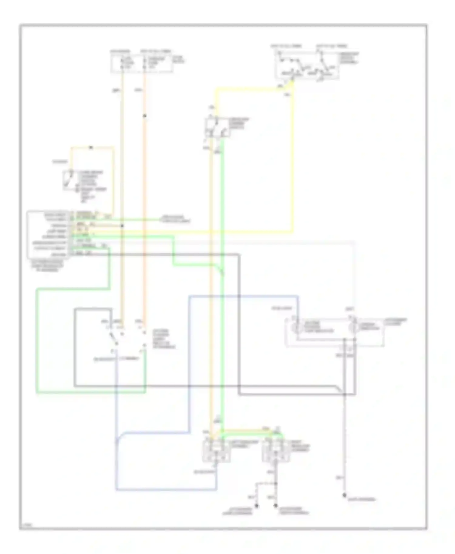 Vandura G3500 GMC  (1985-1996): Headlight circuit, commercial chassis with drl