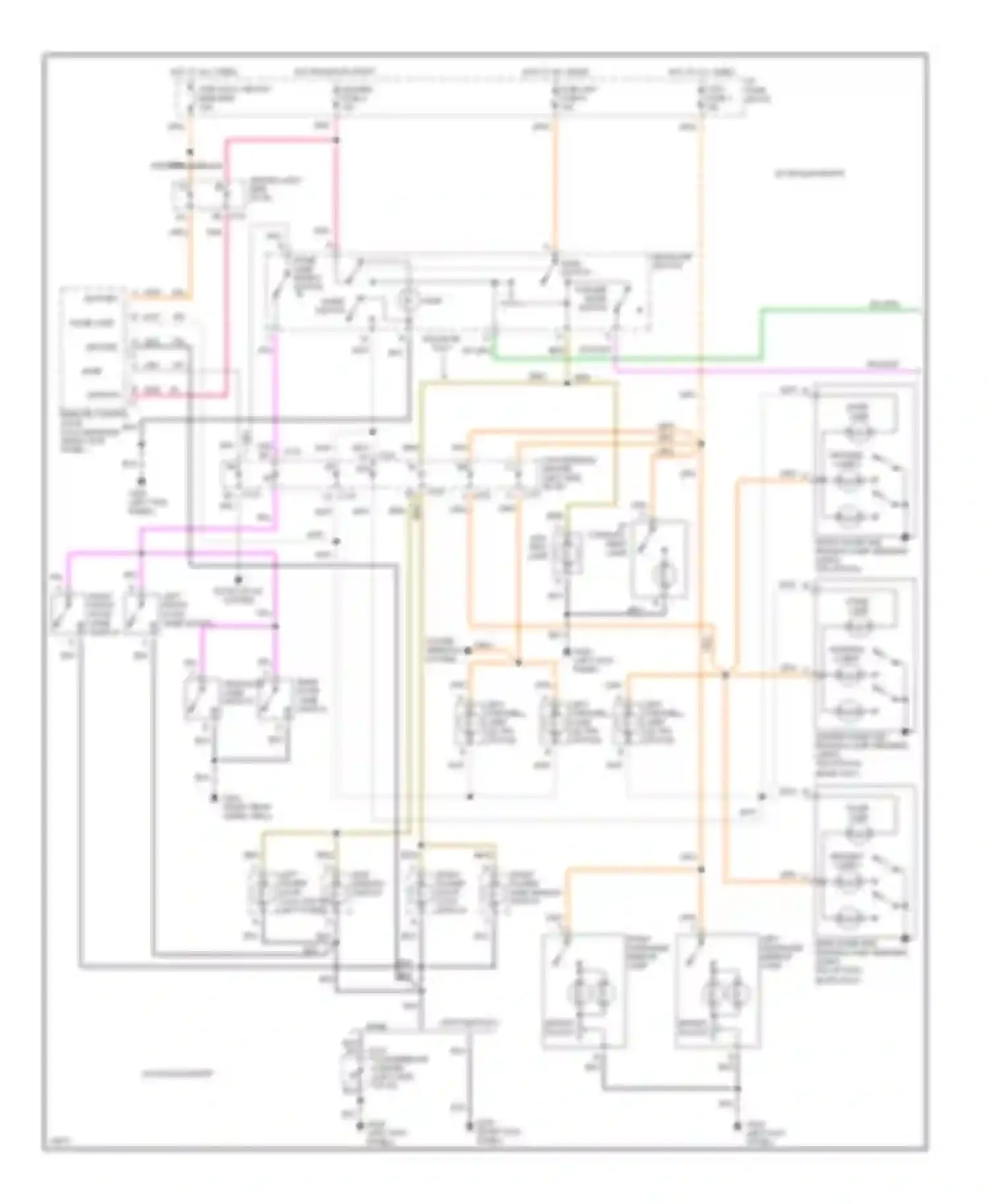 Wiring diagram ash tray lamp for GMC Vandura G3500  (1985-1996) (2 of 2)