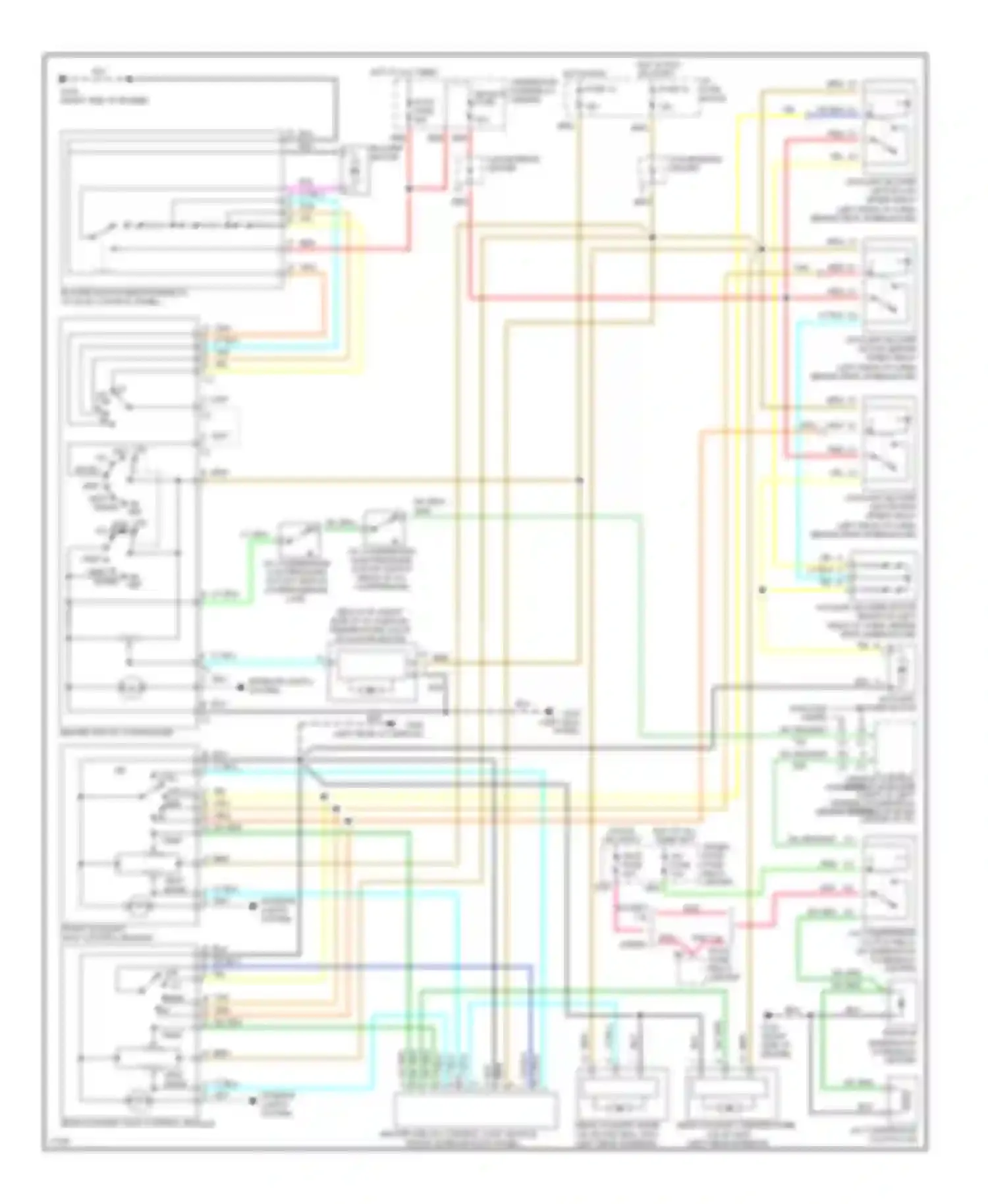 Wiring diagram front auxiliary hvac control module for GMC Vandura G3500  (1985-1996) (1 of 2)
