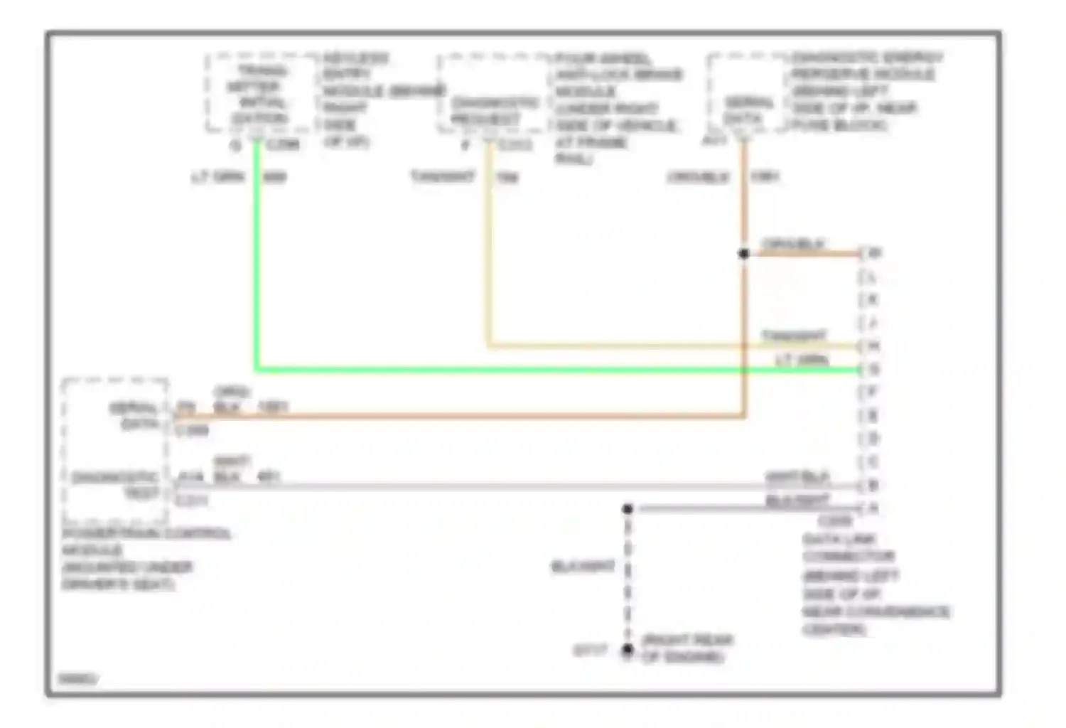 Wiring diagram serial data for GMC Vandura G3500  (1985-1996) (8 of 13)
