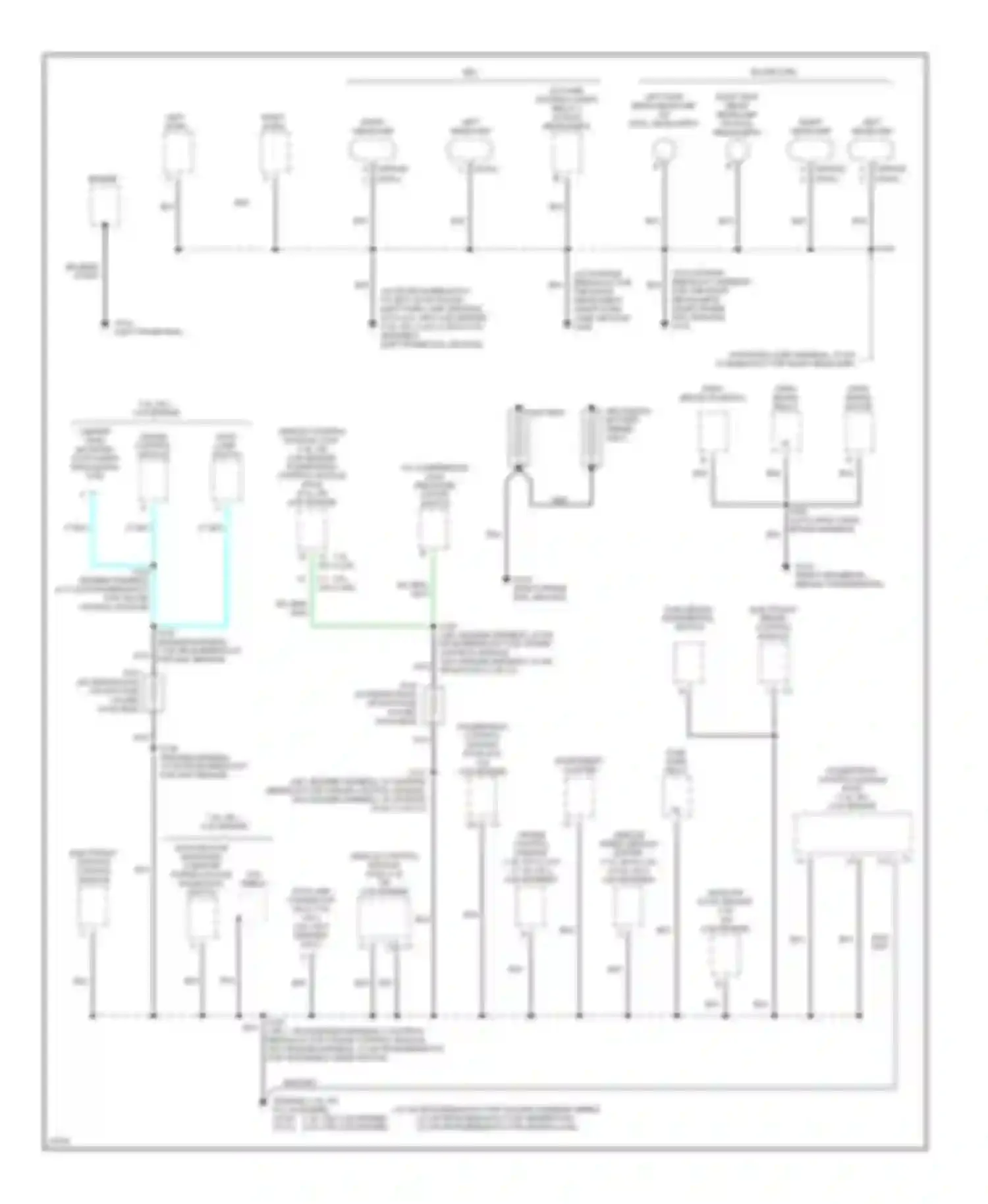 Vandura P3500 GMC  (1985-1997): Ground distribution circuit, motor home chassis (1 of 2)