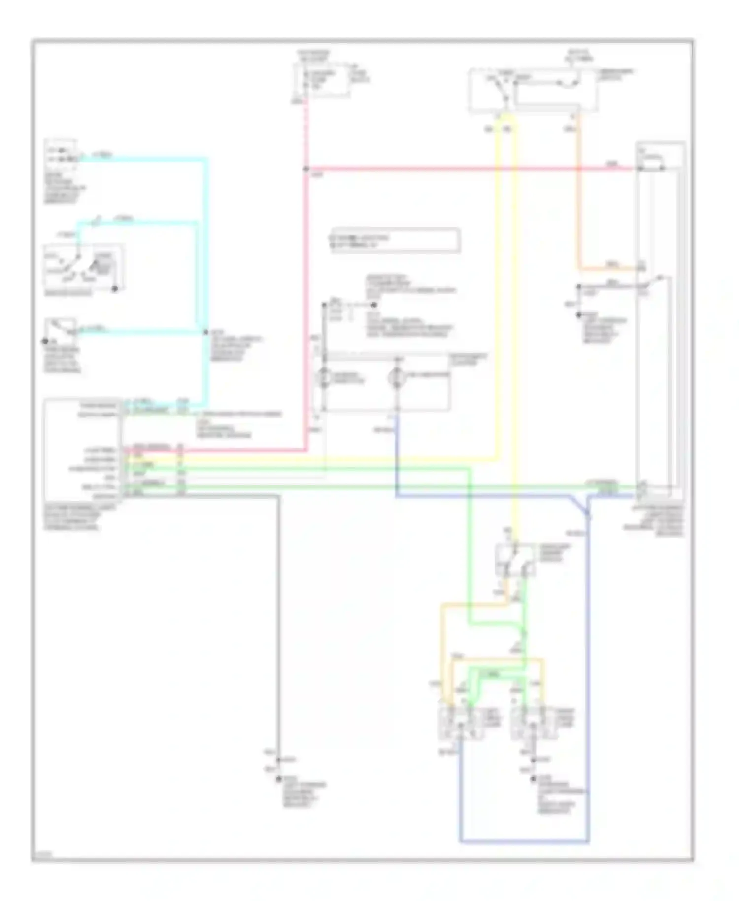 Vandura P3500 GMC  (1985-1997): Headlight circuit, commercial chassis with drl