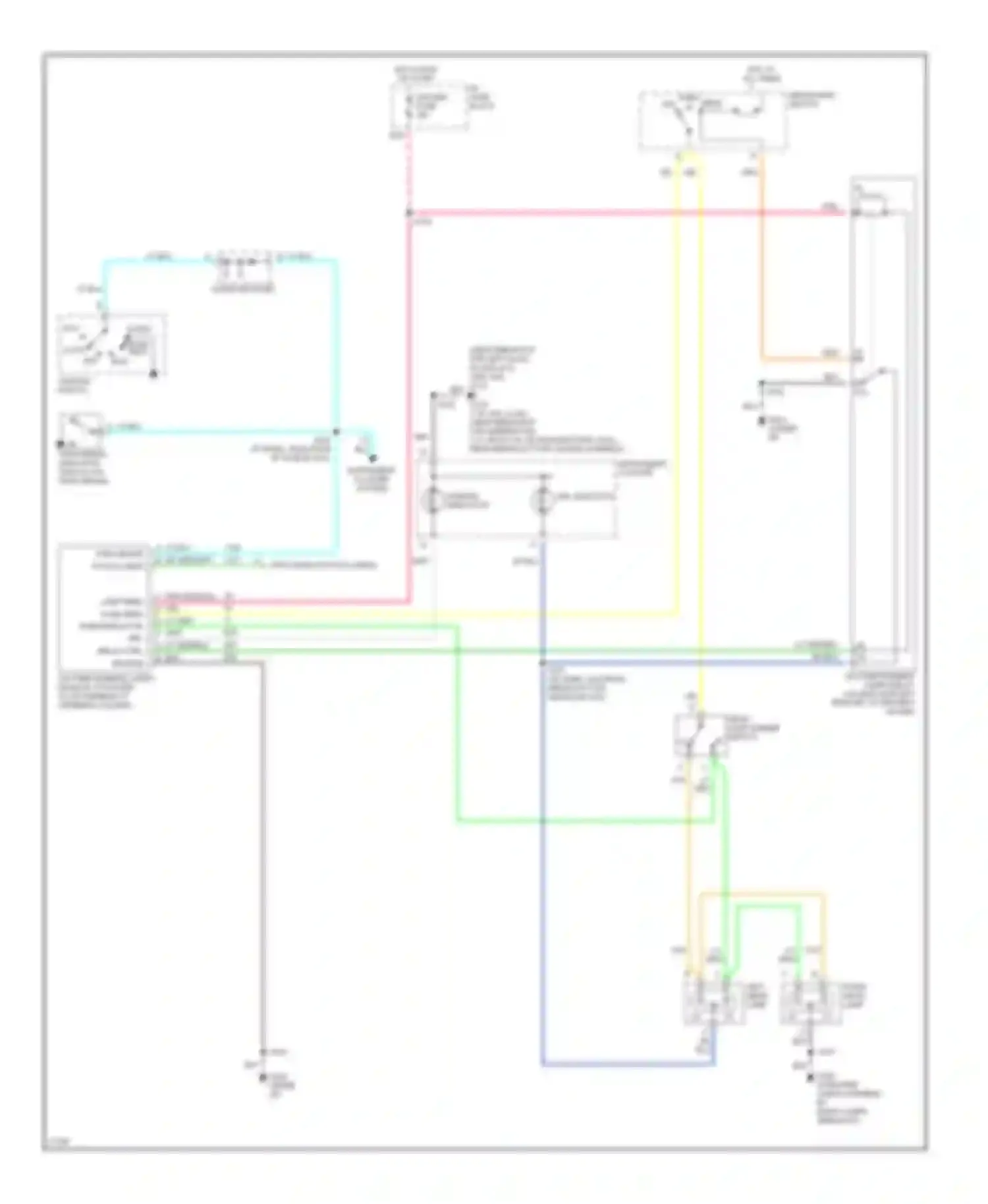 Vandura P3500 GMC  (1985-1997): Headlight circuit, motor home chassis with single headlamps with
drl