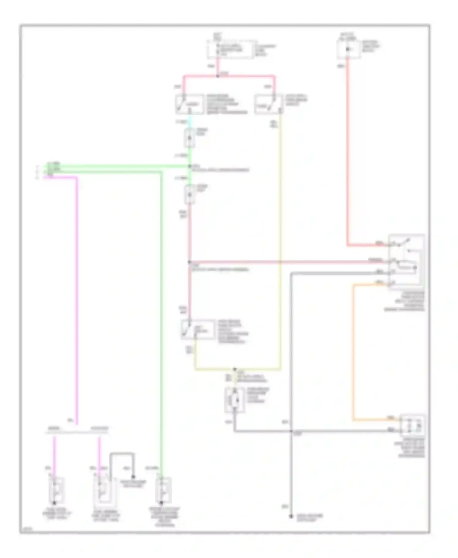 Vandura P3500 GMC  (1985-1997): Instrument cluster circuit, motor home chassis (2 of 2)
