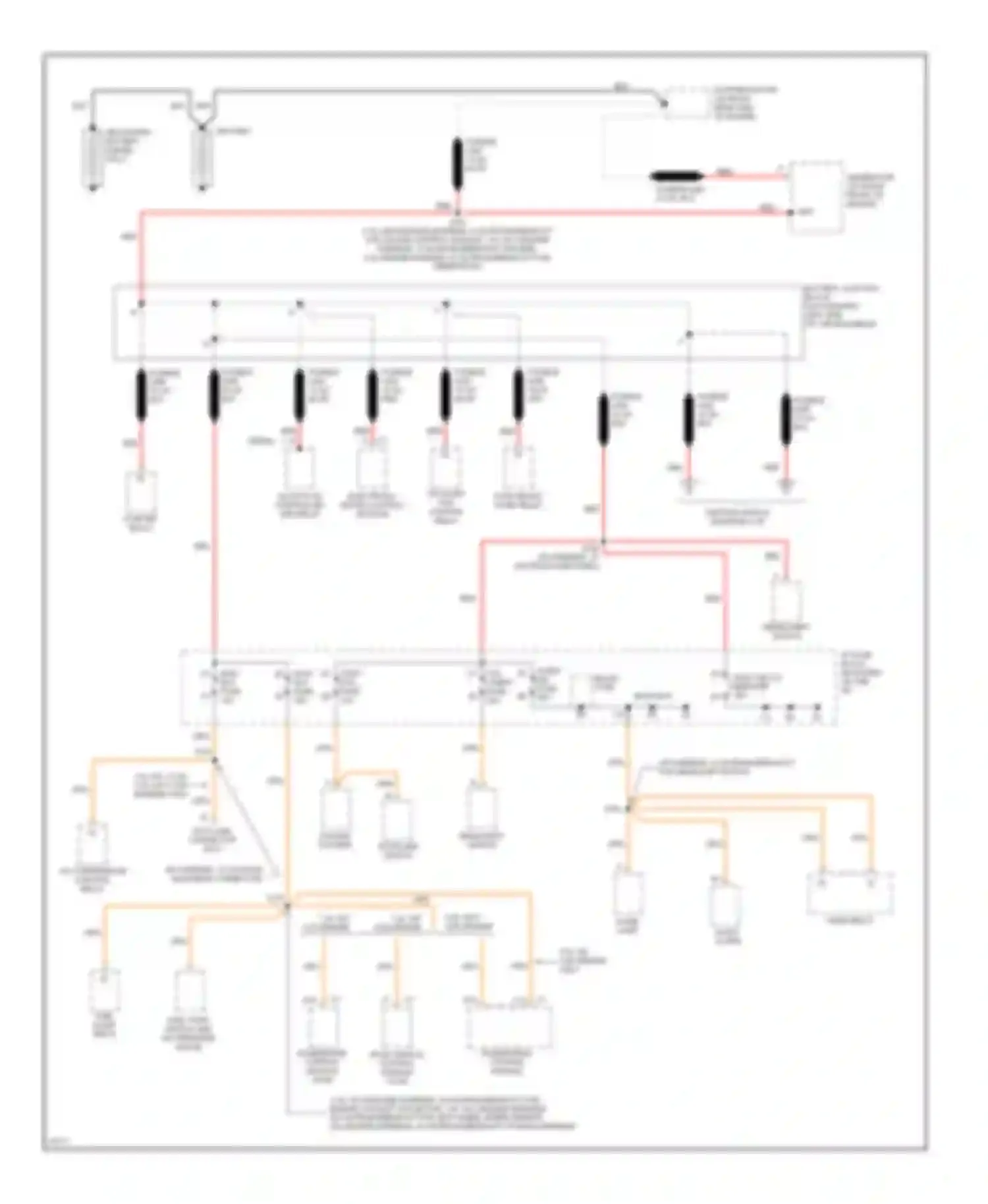 Vandura P3500 GMC  (1985-1997): Power distribution circuit, motor home chassis (1 of 4)
