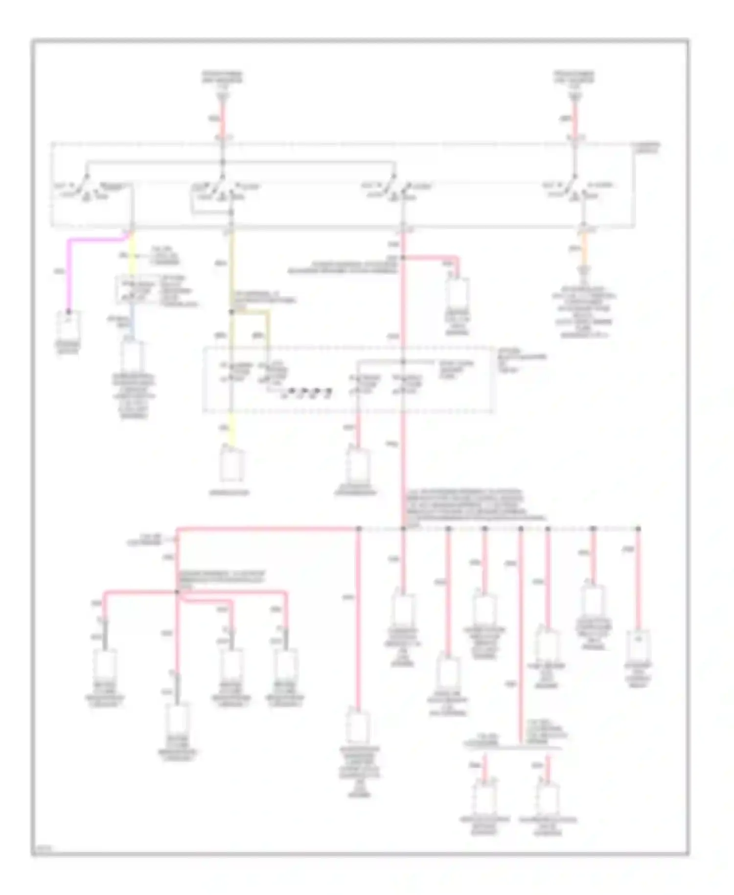 Vandura P3500 GMC  (1985-1997): Power distribution circuit, motor home chassis (2 of 4)
