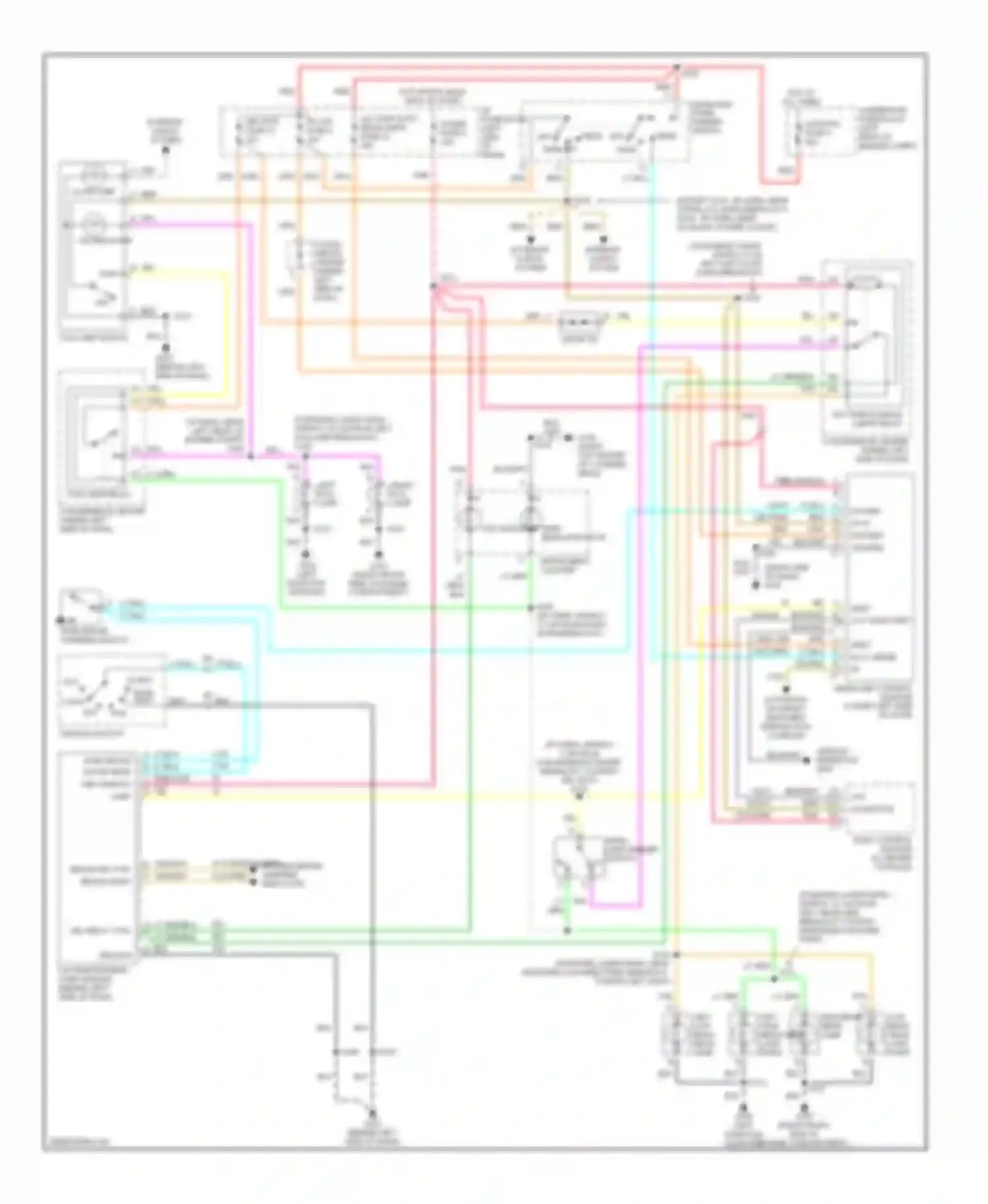 Yukon Denali GMC  (2000-2000): Headlight circuit, high option content