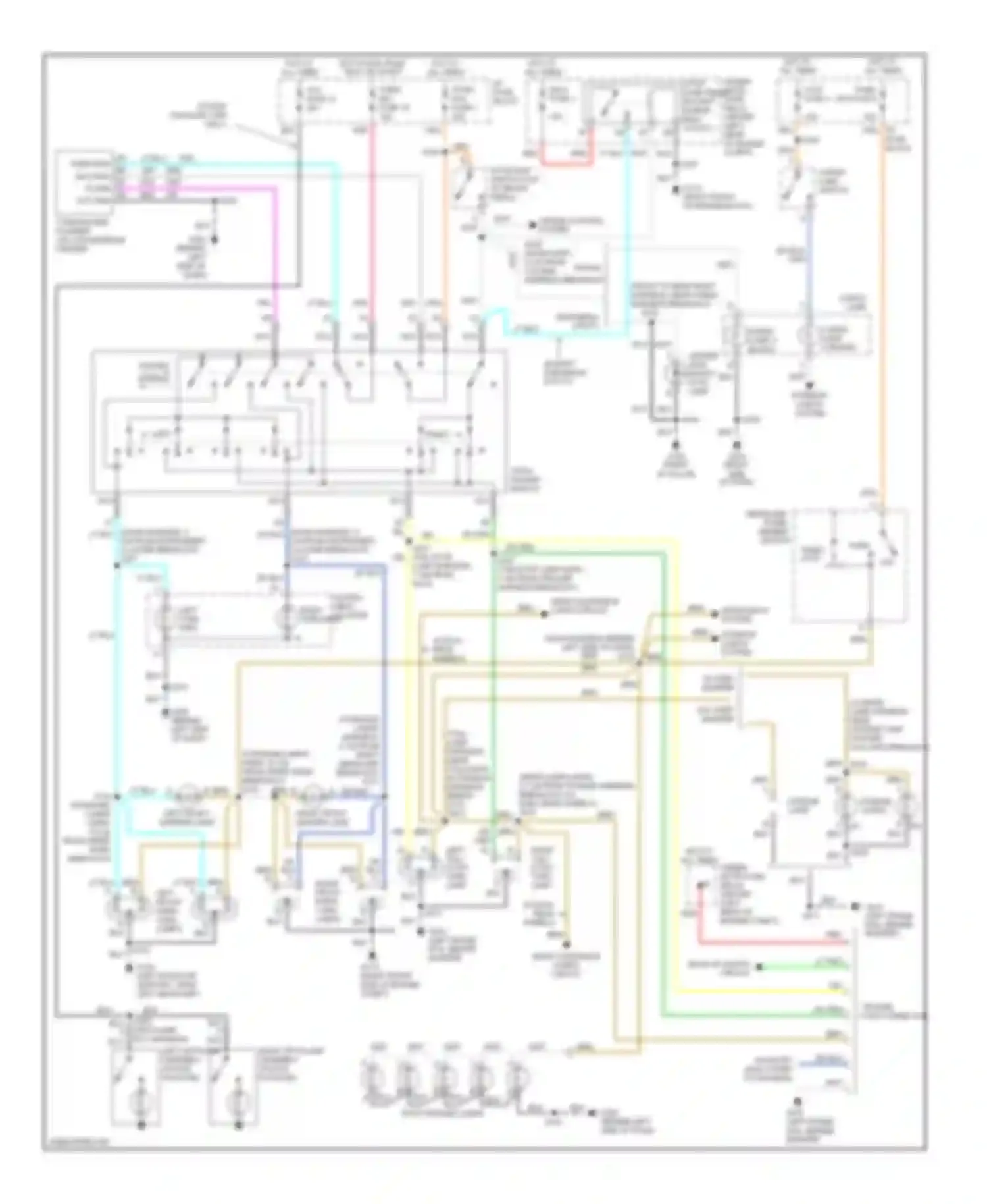 Wiring diagram left turn indic for GMC Yukon Denali  (2000-2000) (1 of 1)